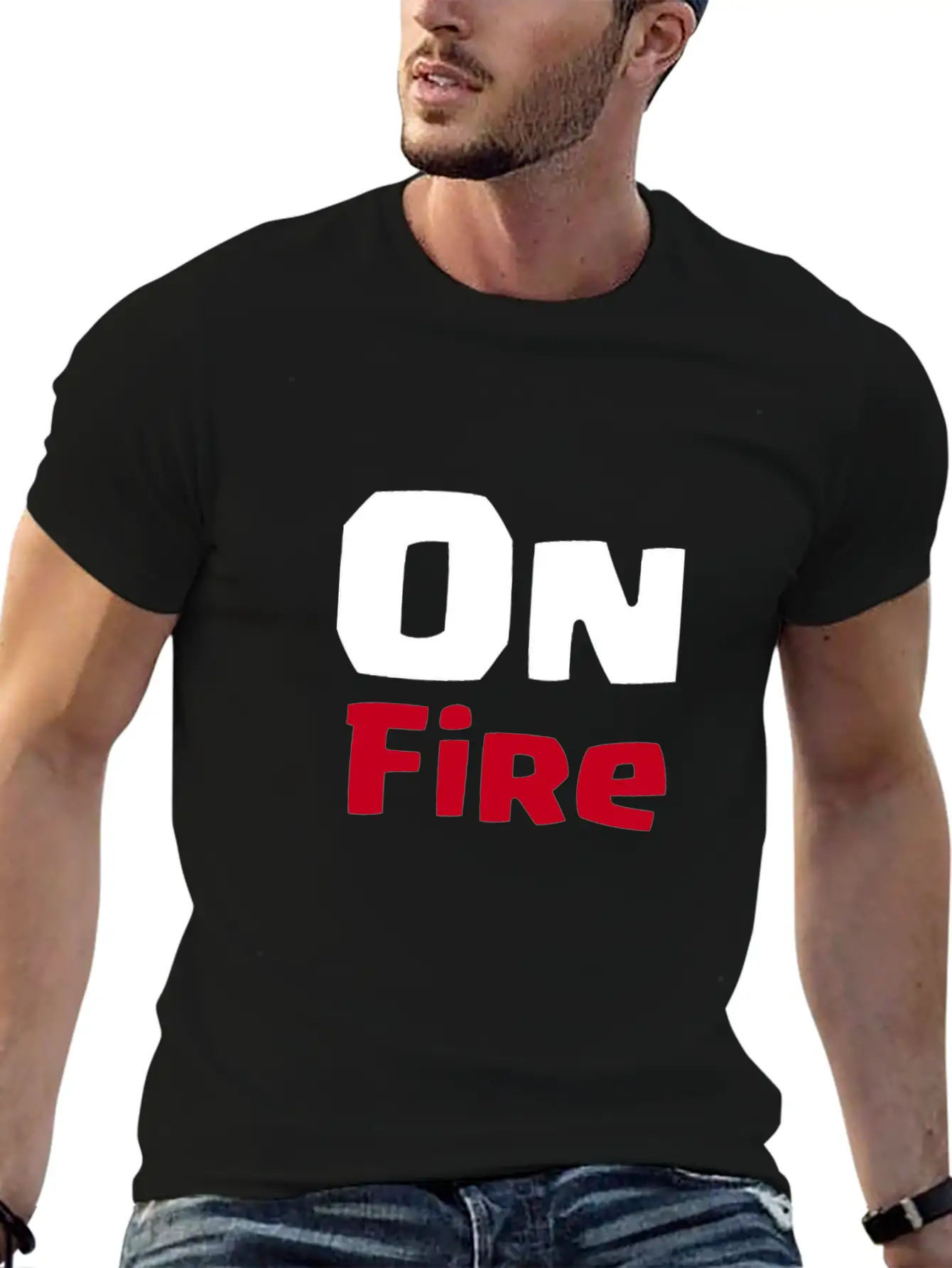 On Fire Stylish Everyday T-Shirt – Unisex Basic Cotton Tee