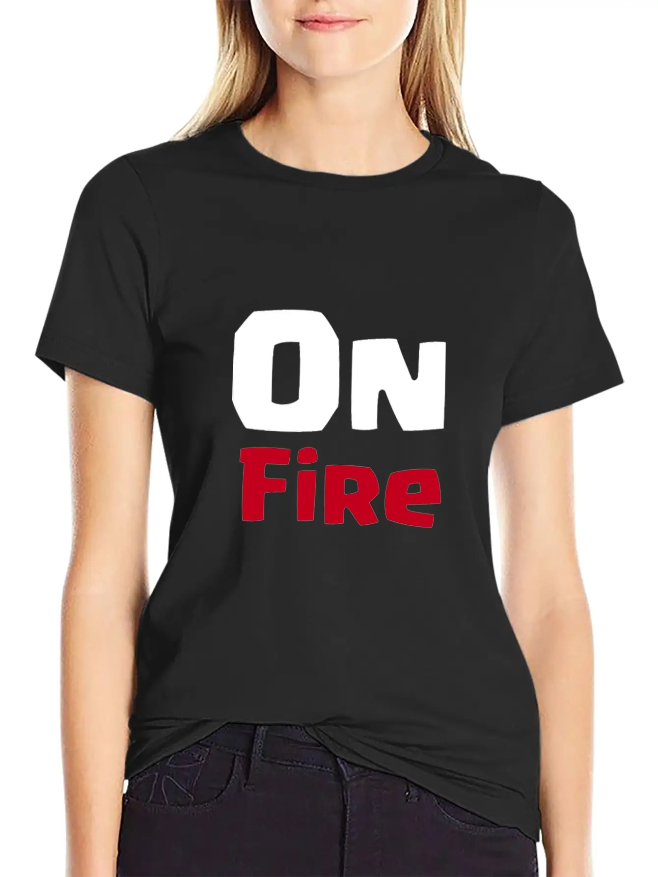 On Fire Stylish Everyday T-Shirt – Unisex Basic Cotton Tee