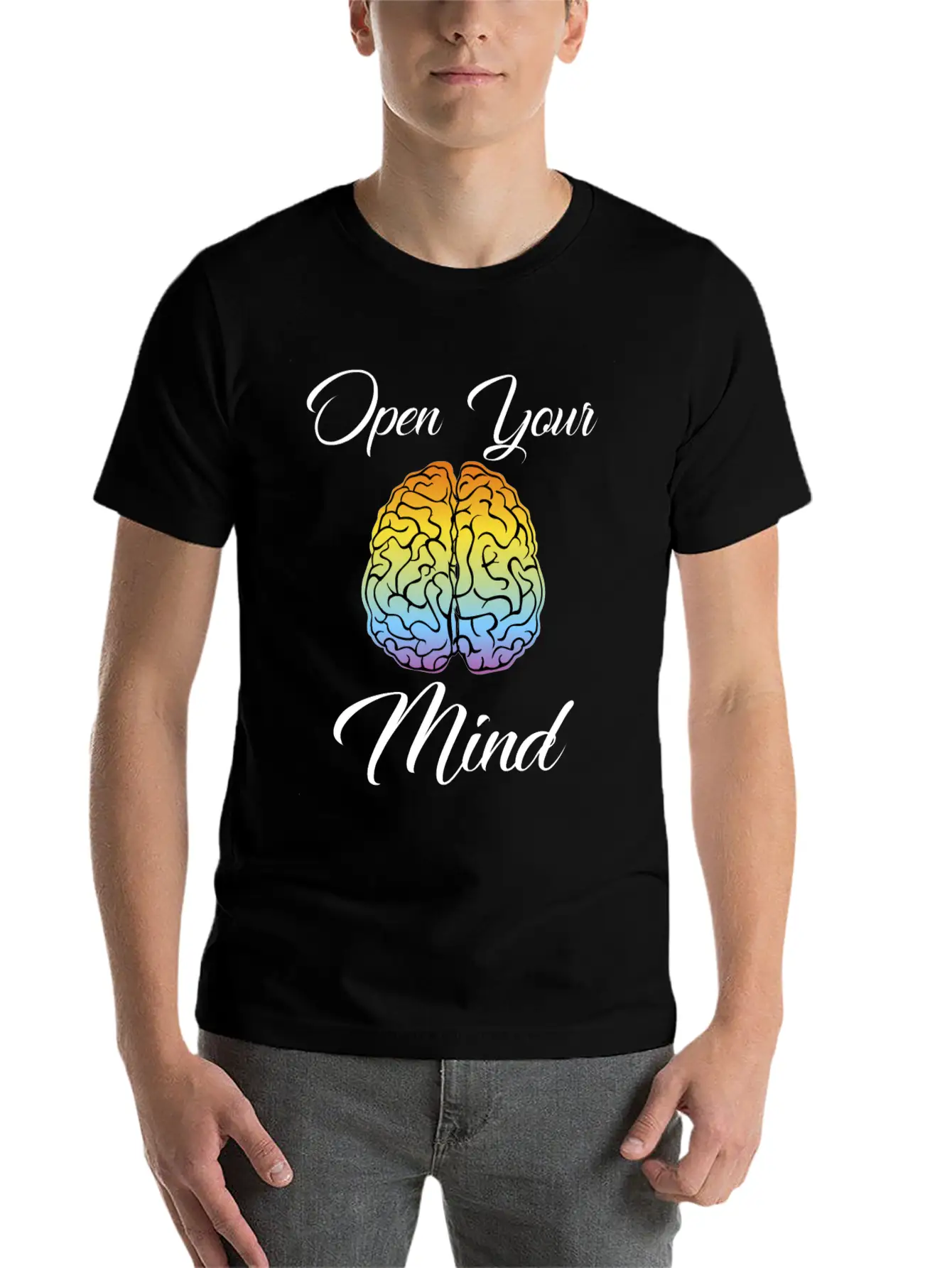 Open Your Mind, Be Creative, Right Mindset Stylish Everyday T-Shirt – Unisex Basic Cotton Tee
