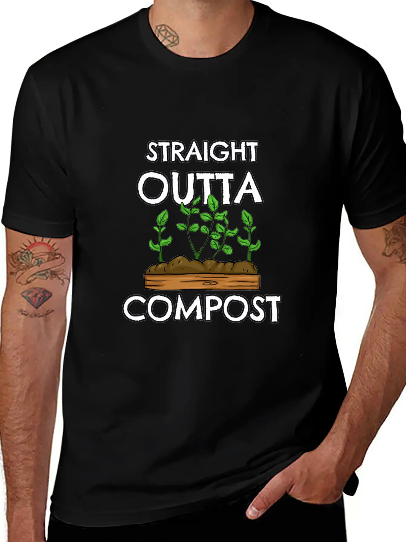 Organic Farming Composting Relaxed Everyday Tee – Lightweight And Durable Cotton
