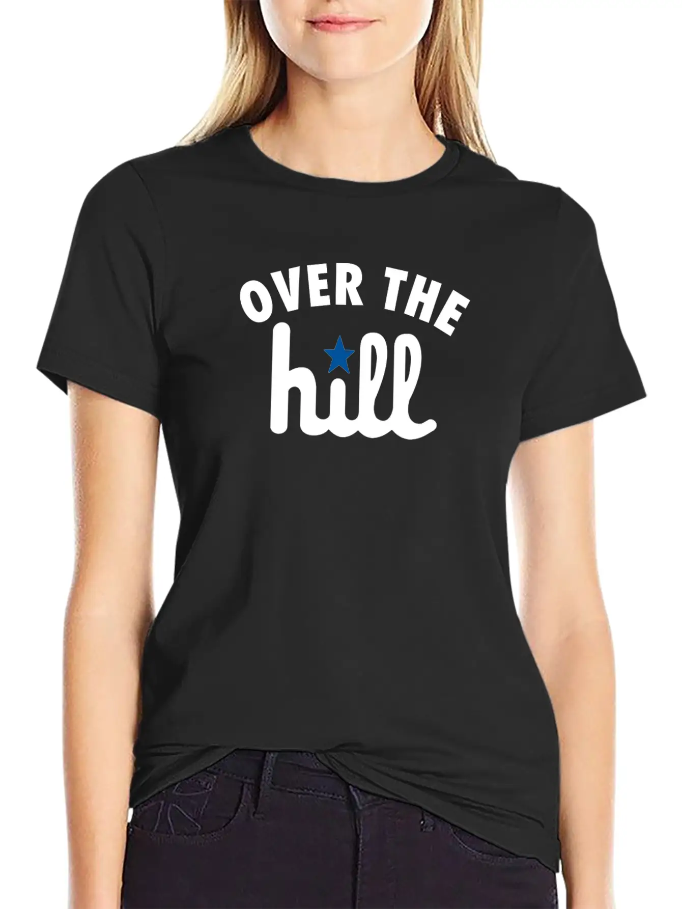 Over The Hill Unisex Cotton Tee – Relaxed Fit For Any Occasion