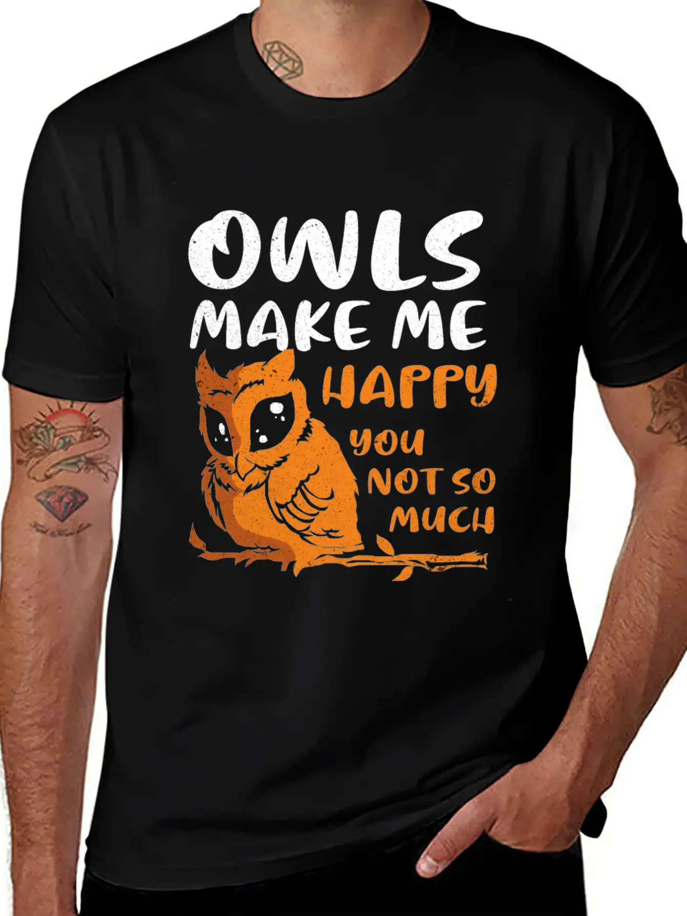 Owl Casual Graphic T-Shirt – Simple And Comfortable Daily Wear