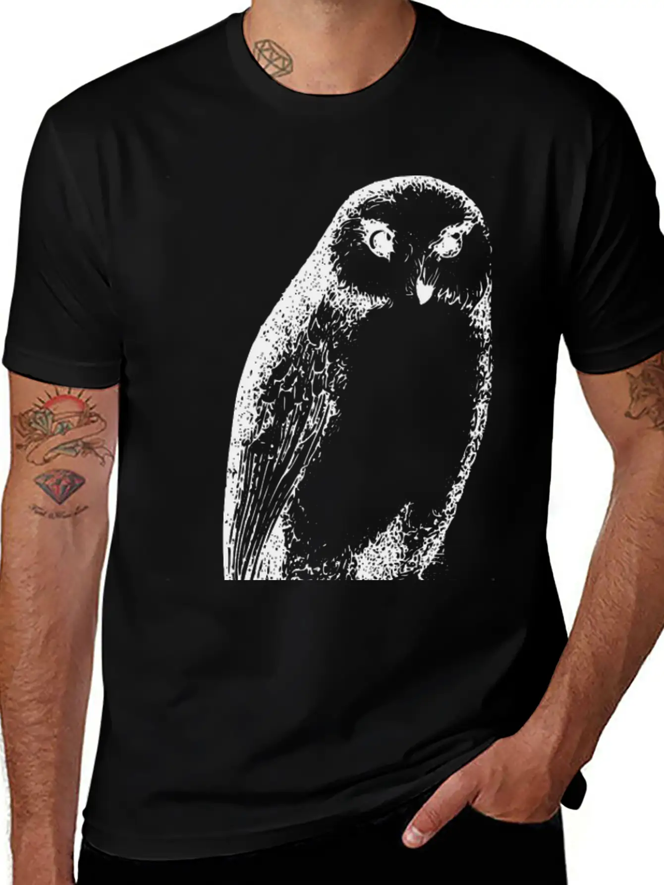 Owl Classic Crew Neck Graphic Tee – Everyday Minimal Look