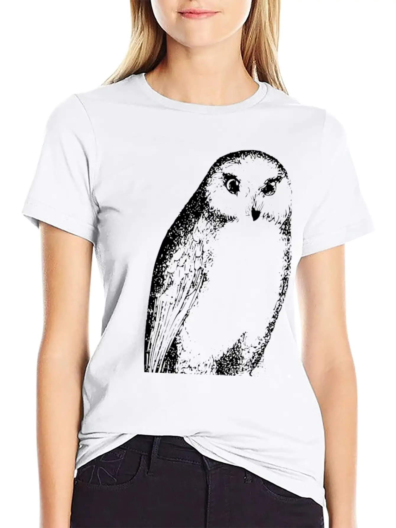 Owl Classic Crew Neck Graphic Tee – Everyday Minimal Look