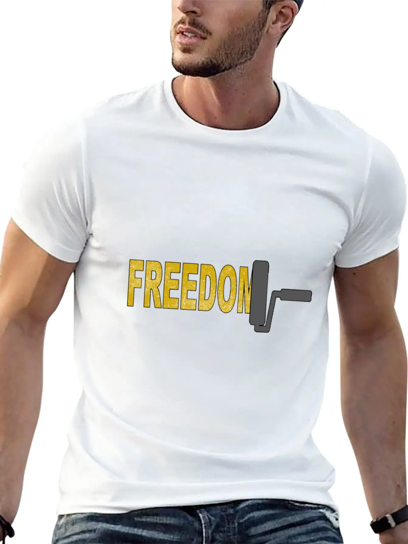 Painting Freedom Unisex Cotton Tee – Relaxed Fit For Any Occasion