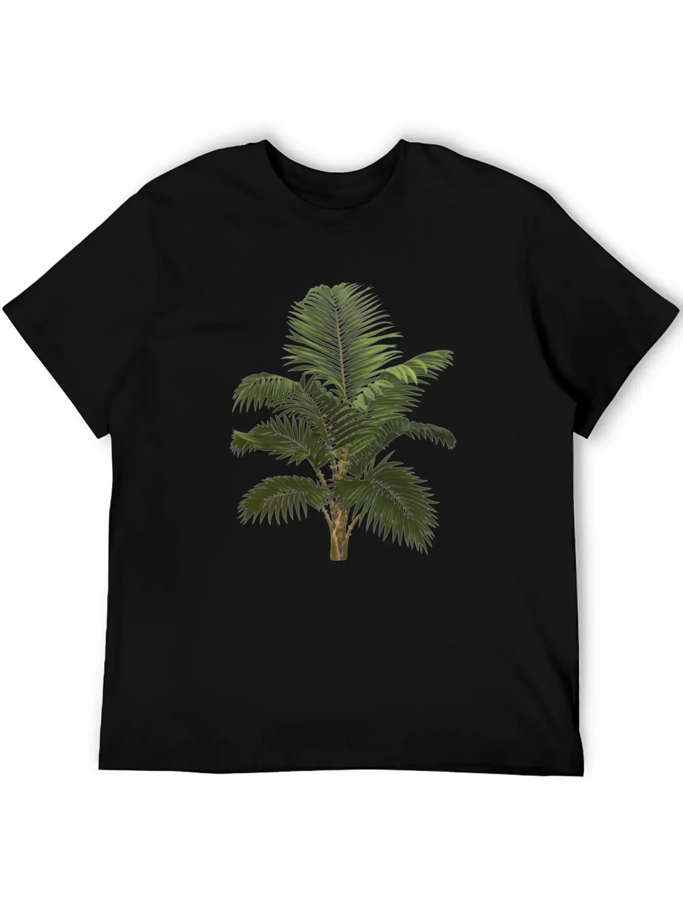 Palm Tree Botanical Illustration Classic Cotton Tee – Unisex Comfort For Any Season