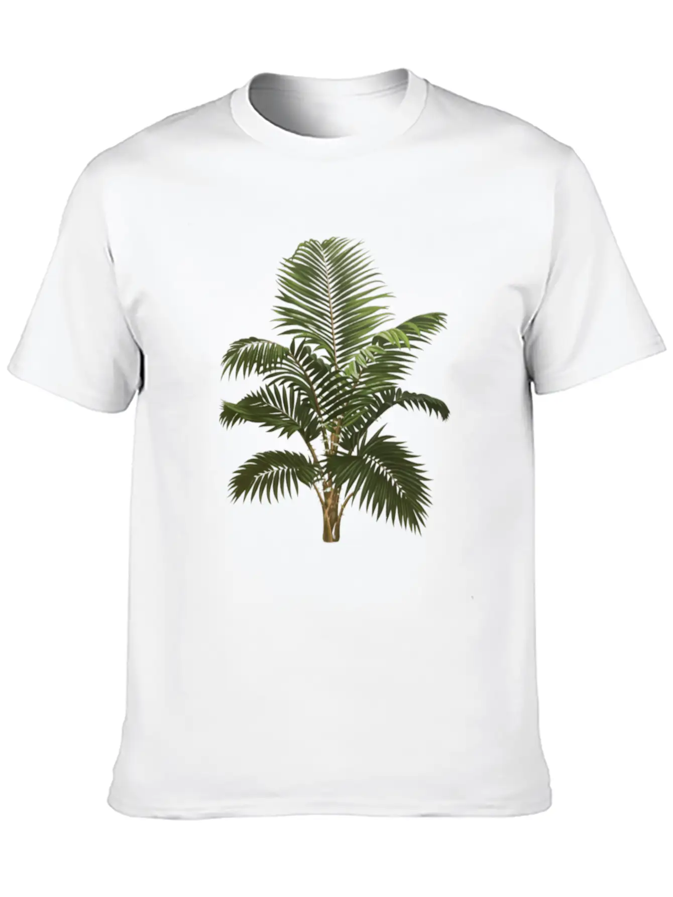 Palm Tree Botanical Illustration Classic Cotton Tee – Unisex Comfort For Any Season