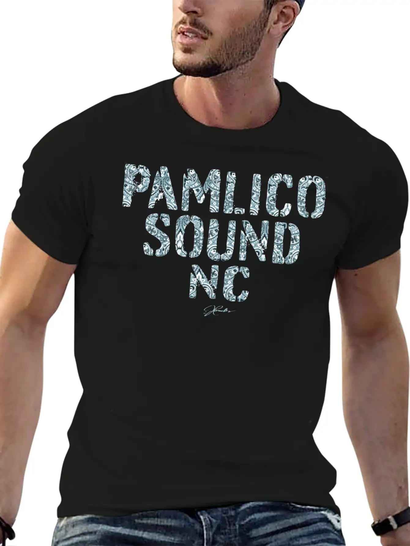Pamlico Sound NcGift Tee Simple Everyday Graphic Tee – Lightweight Summer Wear