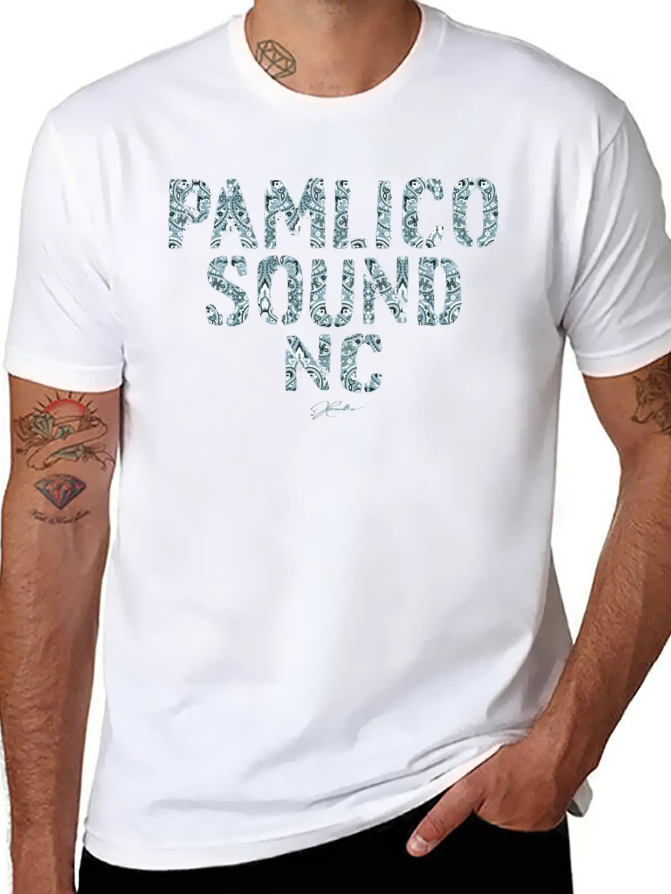 Pamlico Sound NcGift Tee Simple Everyday Graphic Tee – Lightweight Summer Wear