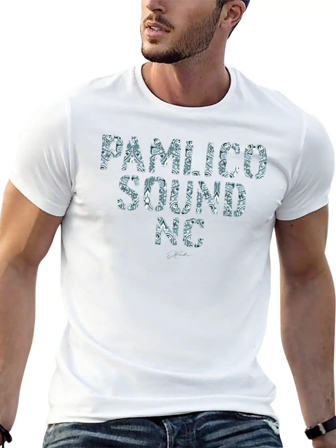 Pamlico Sound NcGift Tee Simple Everyday Graphic Tee – Lightweight Summer Wear
