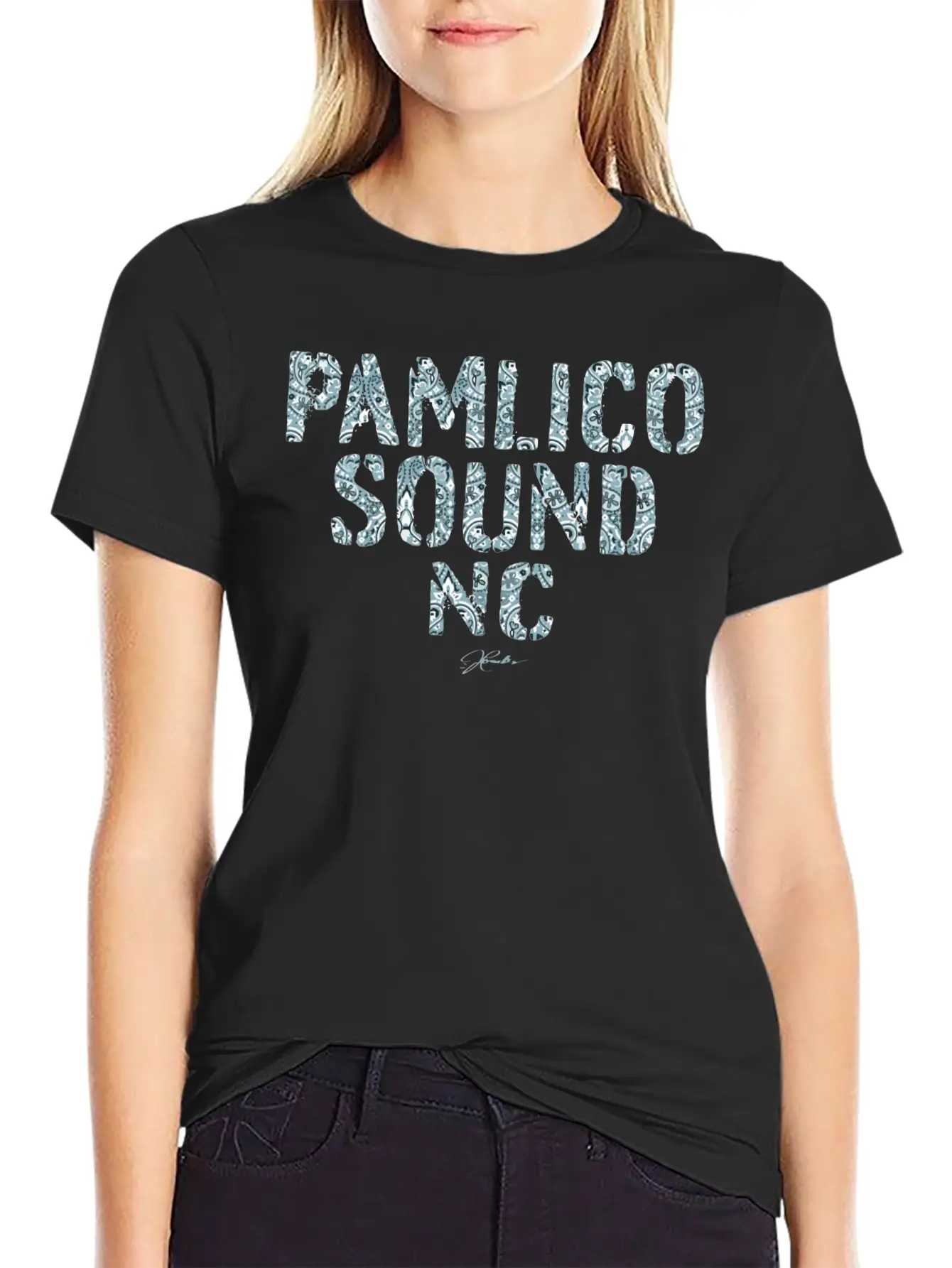 Pamlico Sound NcGift Tee Simple Everyday Graphic Tee – Lightweight Summer Wear