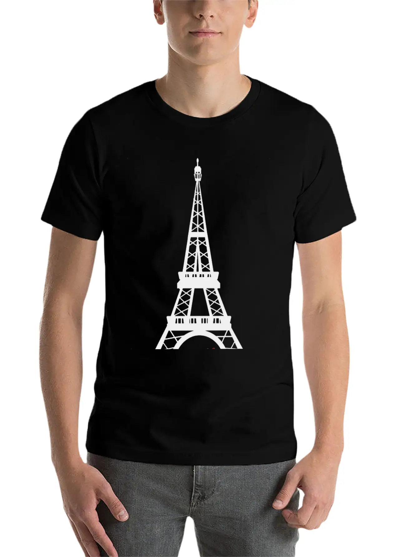 Paris Eiffel Tower - Normal Stylish Everyday T-Shirt – Unisex Basic Cotton Tee