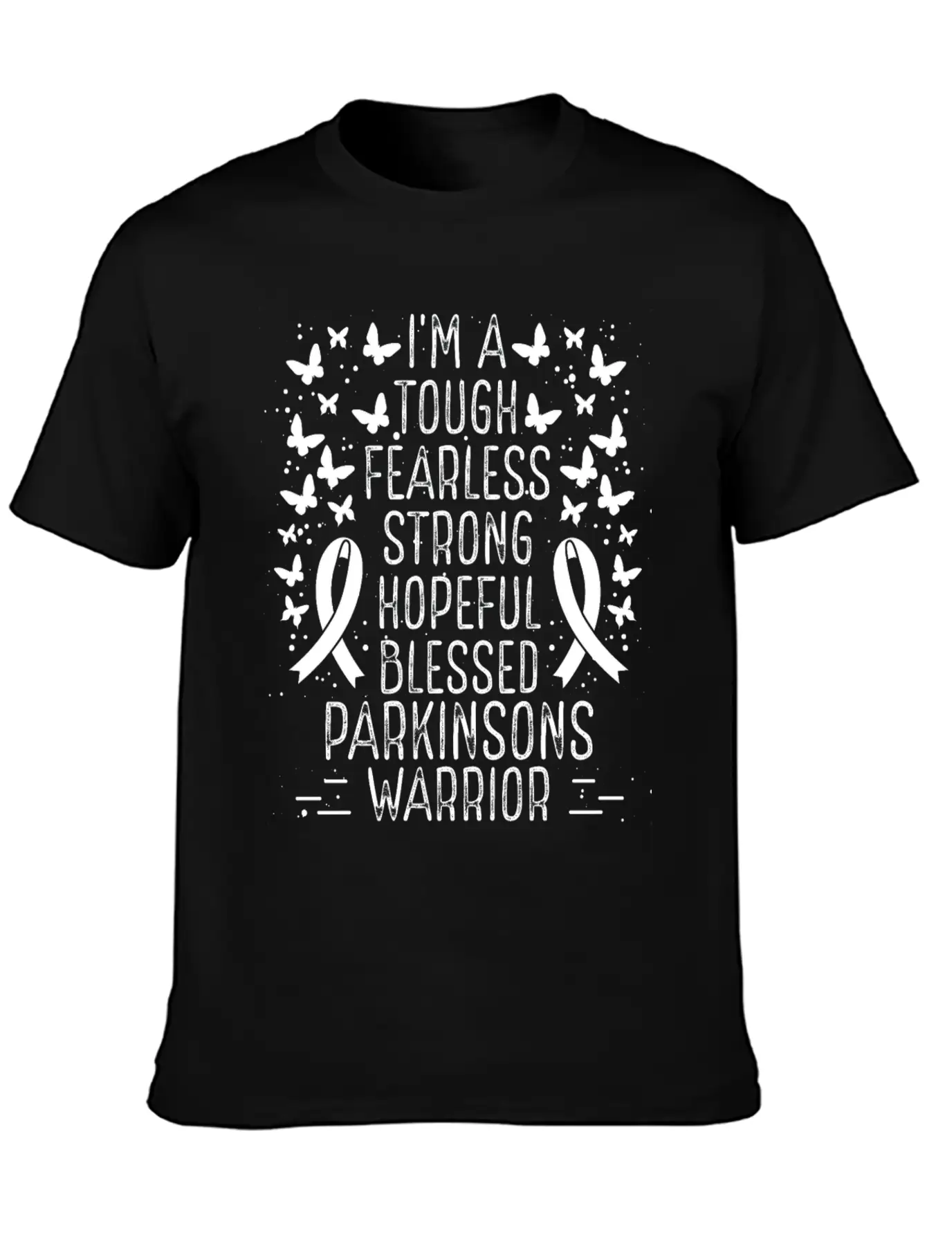 Parkinsons Awareness Ribbon Warrior Survivor Stylish Everyday T-Shirt – Unisex Basic Cotton Tee