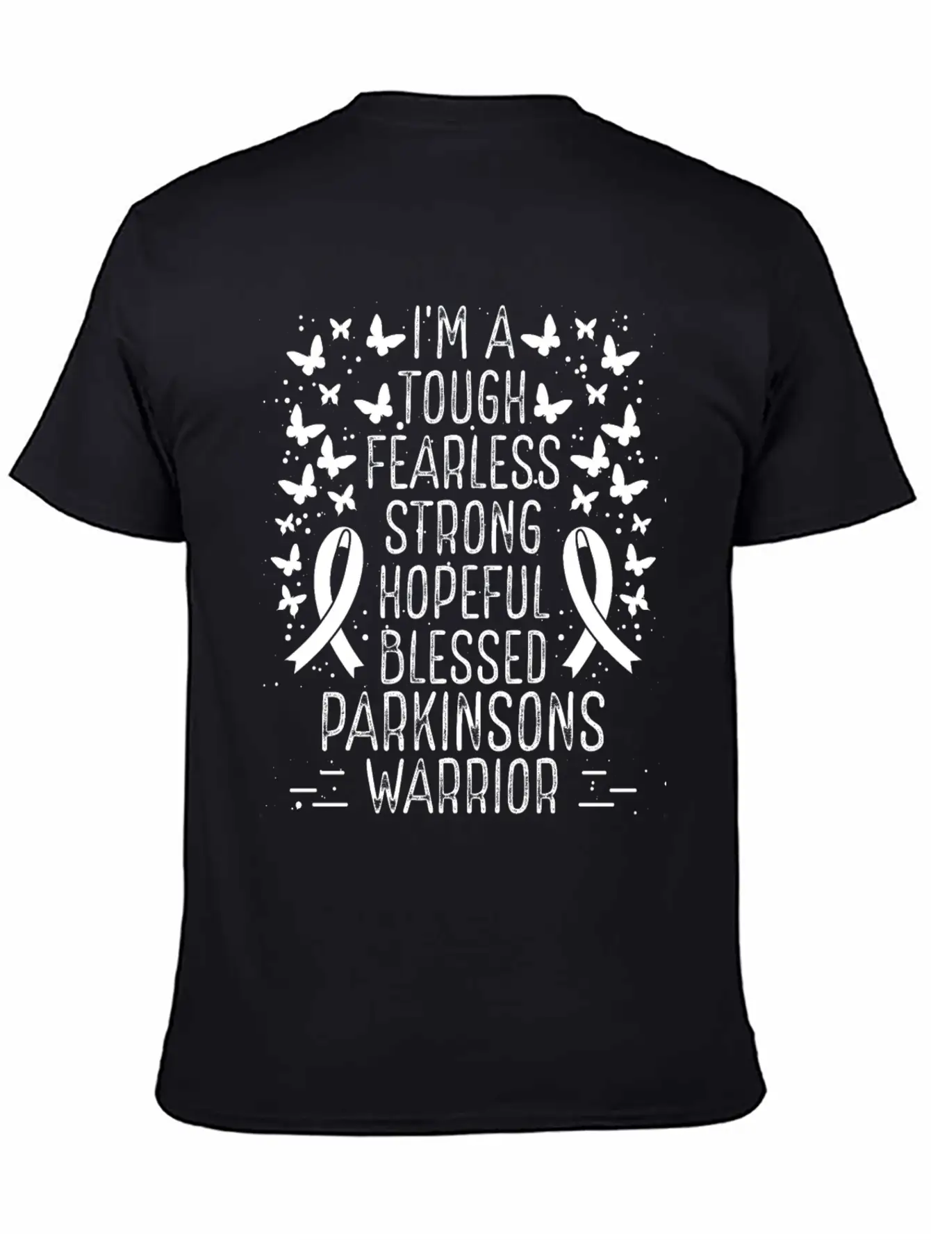 Parkinsons Awareness Ribbon Warrior Survivor Stylish Everyday T-Shirt – Unisex Basic Cotton Tee