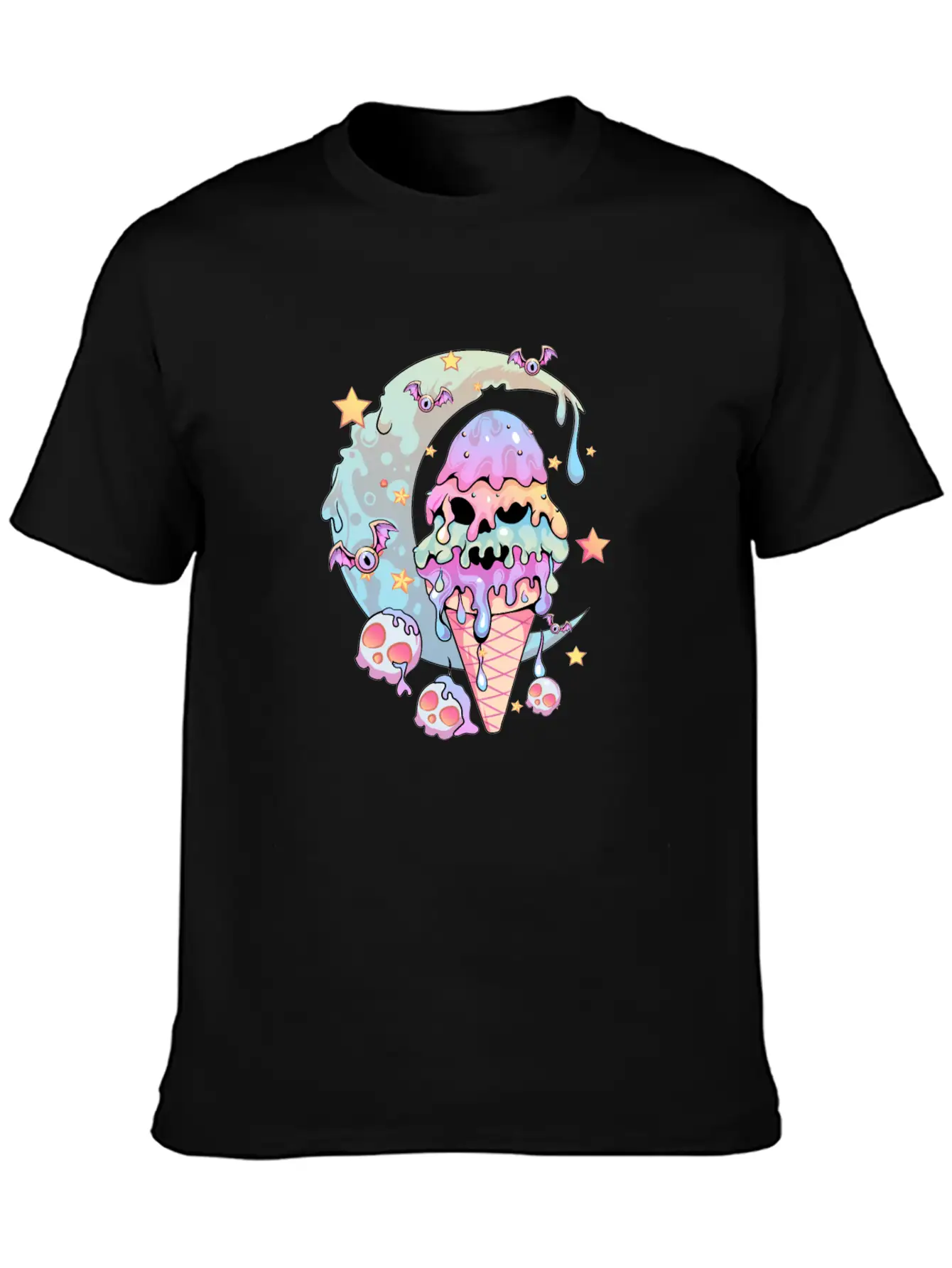 Pastel Goth Ice Cream Kawaii Stylish Everyday T-Shirt – Unisex Basic Cotton Tee