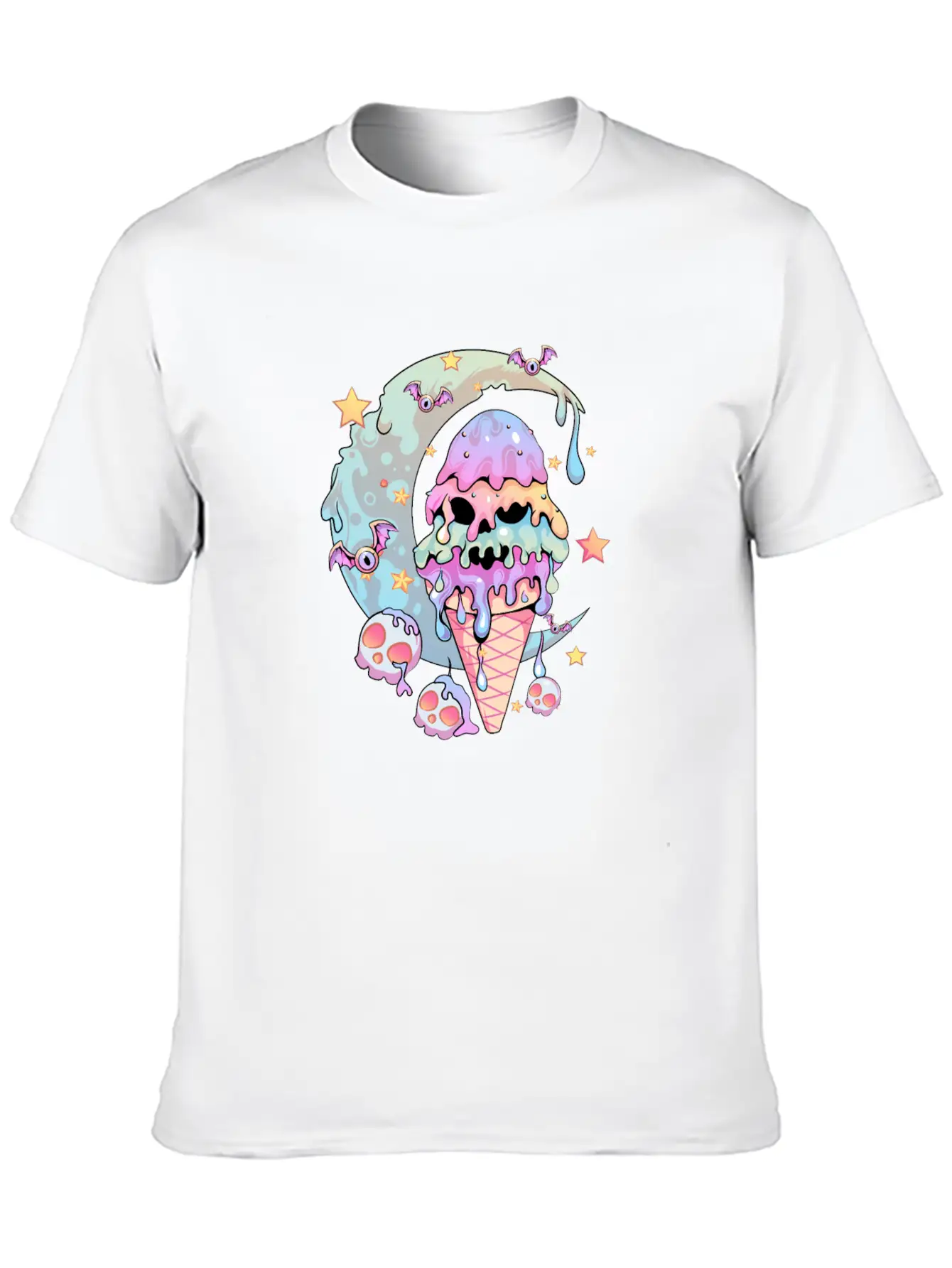 Pastel Goth Ice Cream Kawaii Stylish Everyday T-Shirt – Unisex Basic Cotton Tee