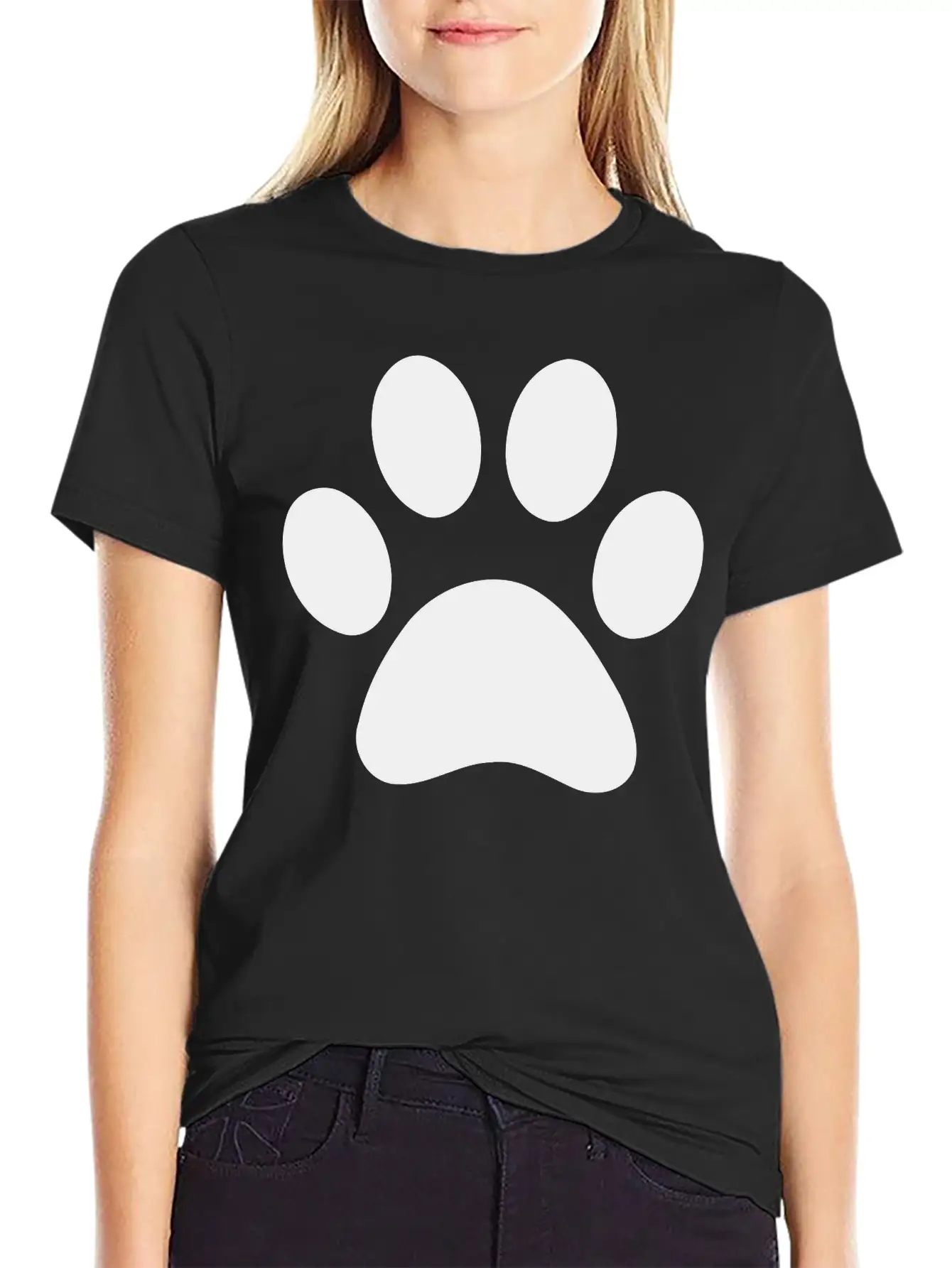 Paw Print Stylish Everyday T-Shirt – Unisex Basic Cotton Tee