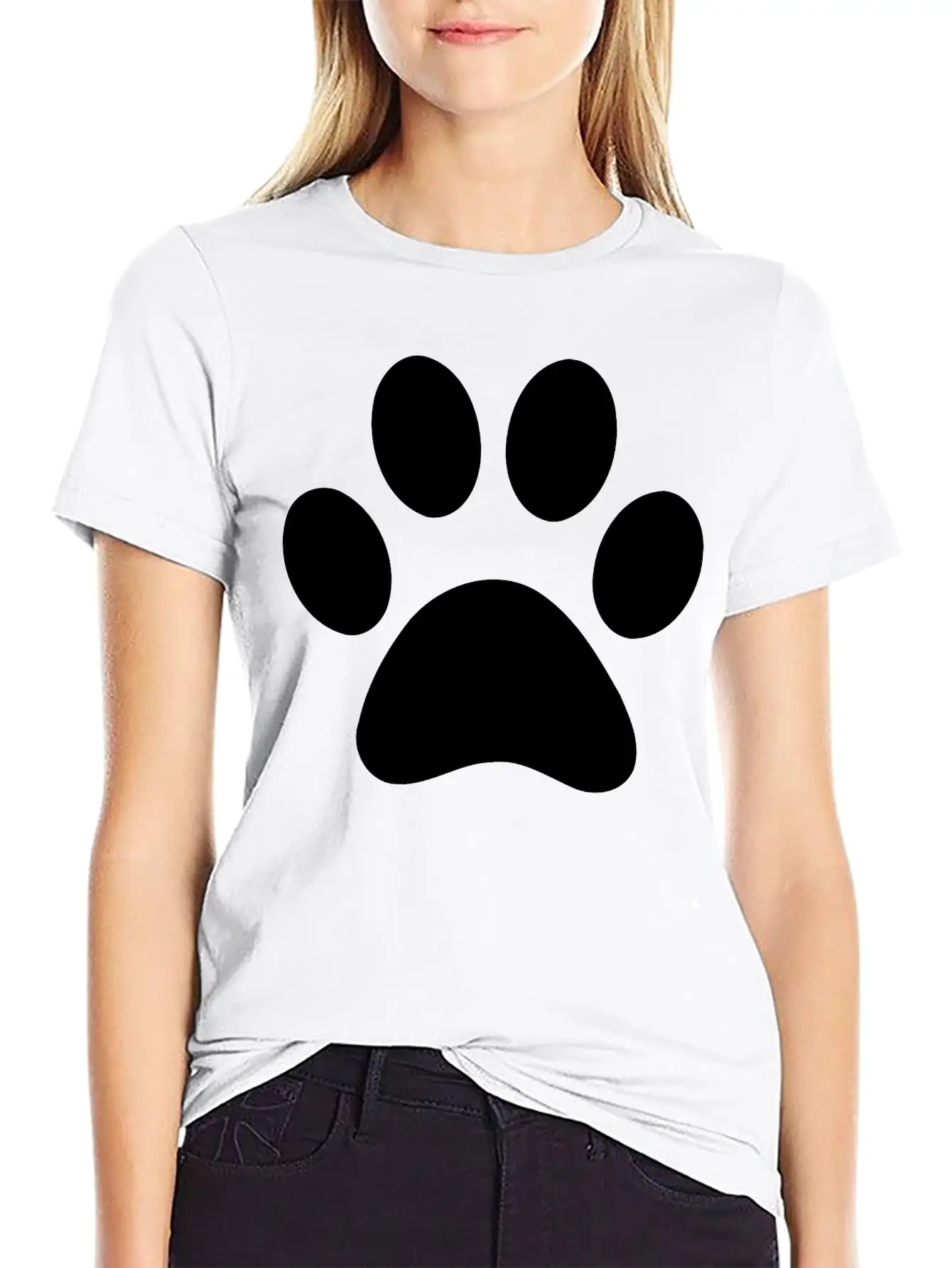 Paw Print Stylish Everyday T-Shirt – Unisex Basic Cotton Tee