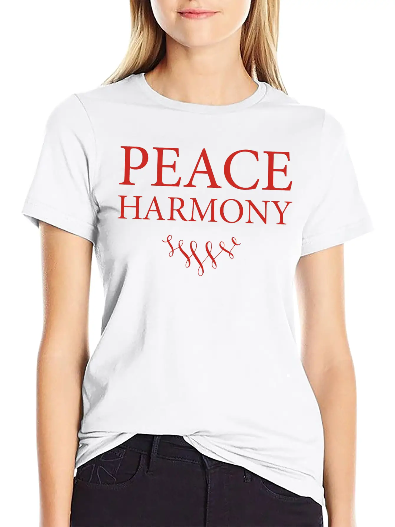 PEACE HARMONY Movement No War Good Stylish Everyday T-Shirt – Unisex Basic Cotton Tee