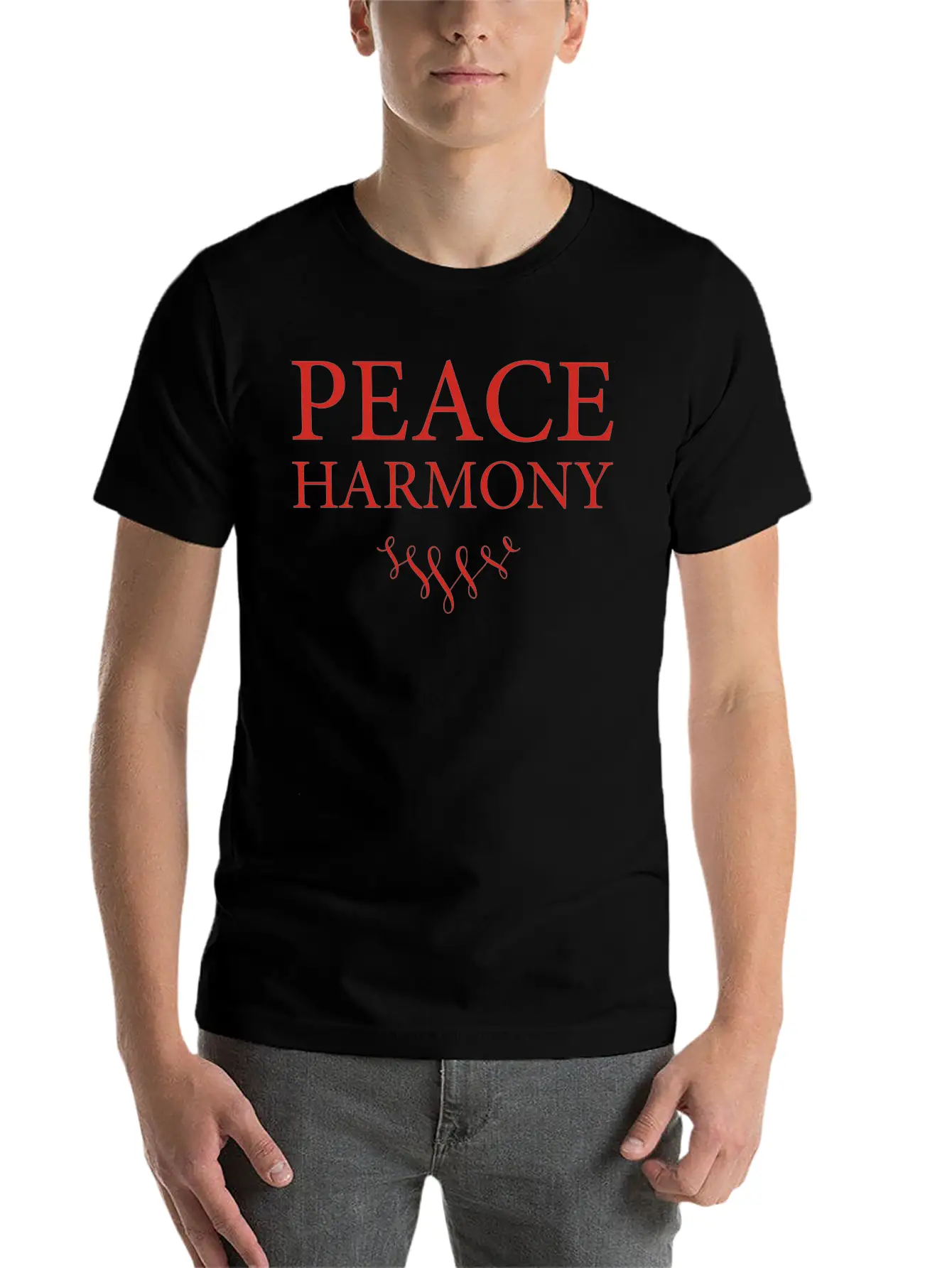 PEACE HARMONY Movement No War Good Stylish Everyday T-Shirt – Unisex Basic Cotton Tee