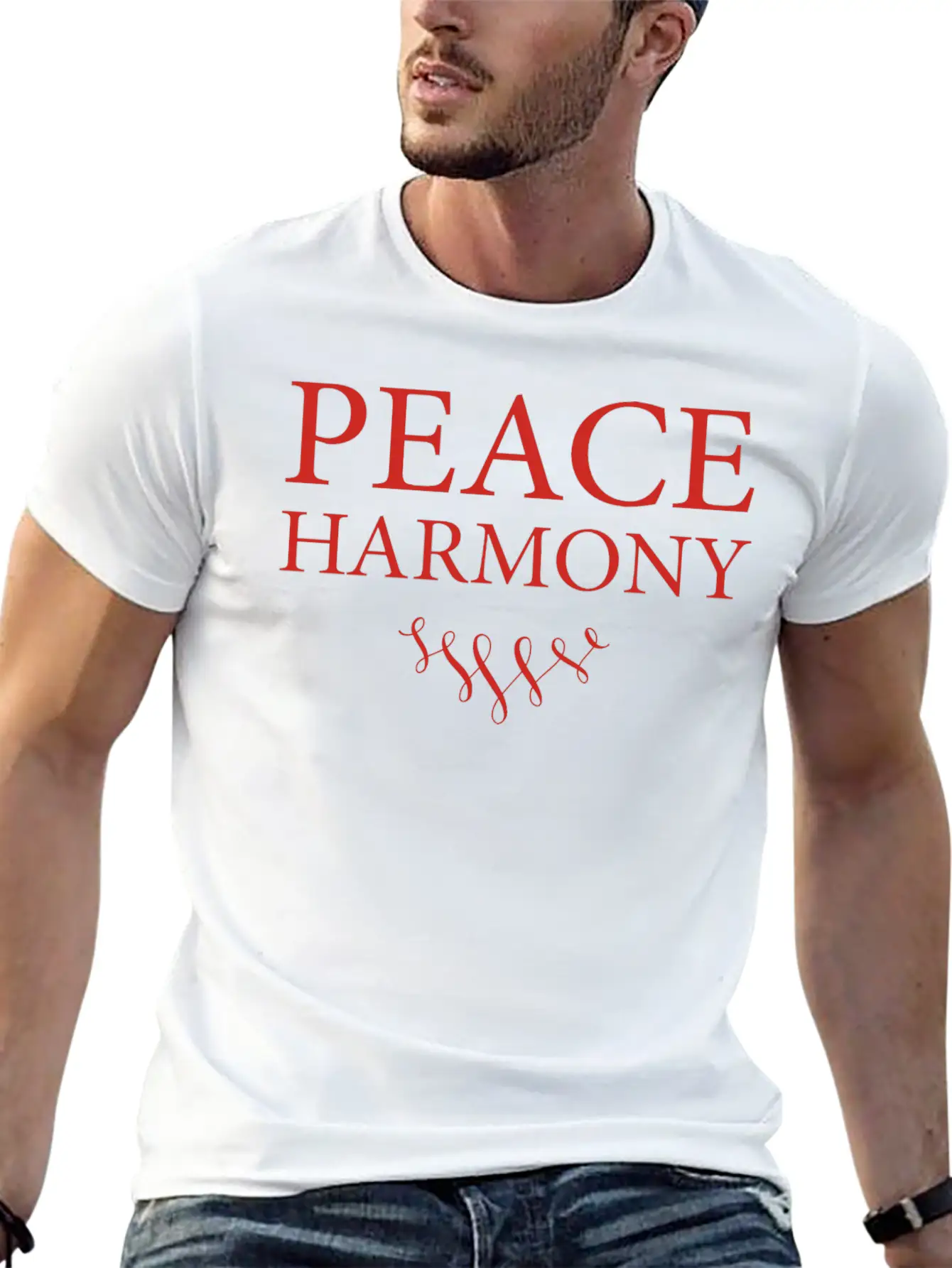 PEACE HARMONY Movement No War Good Stylish Everyday T-Shirt – Unisex Basic Cotton Tee