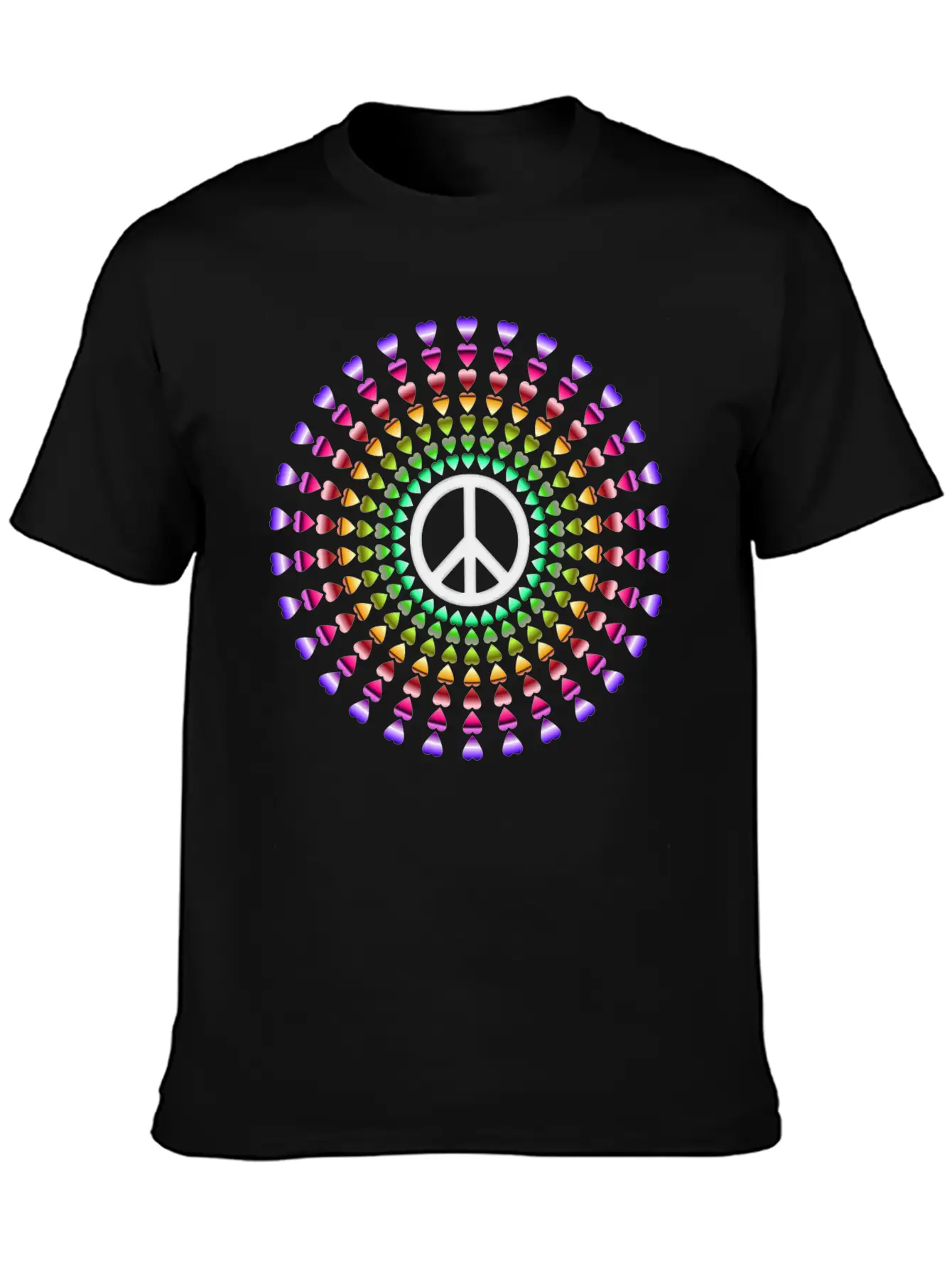 Peace Love, Groovy Stylish Everyday T-Shirt – Unisex Basic Cotton Tee