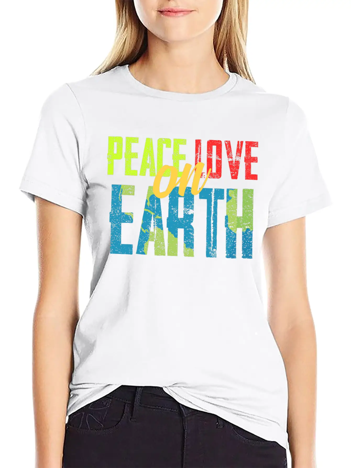 Peace, Peaceful, Love Essential Cotton Tee For Daily Outfits – Unisex Style