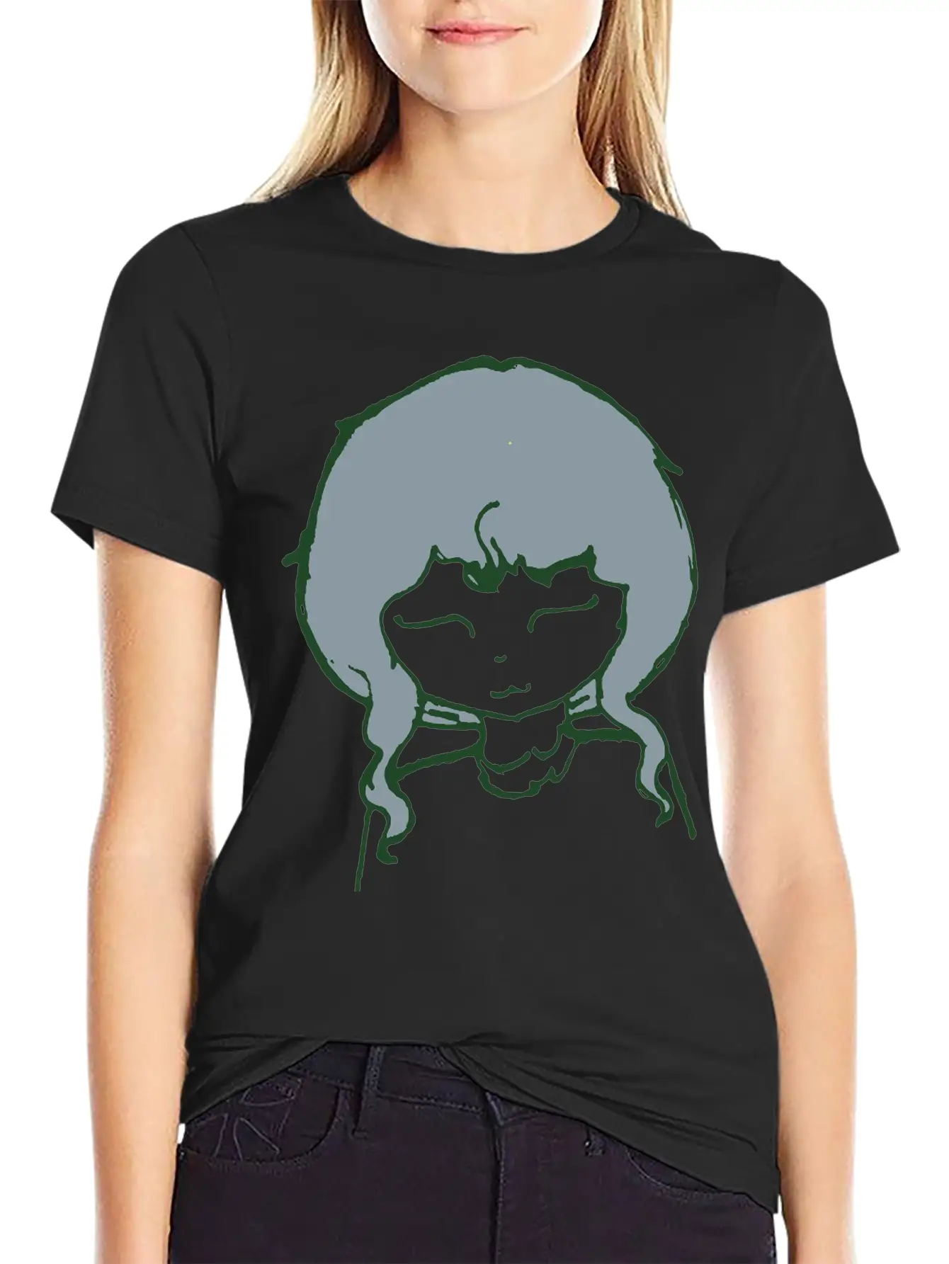 Peaceful Girl Stylish Everyday T-Shirt – Unisex Basic Cotton Tee