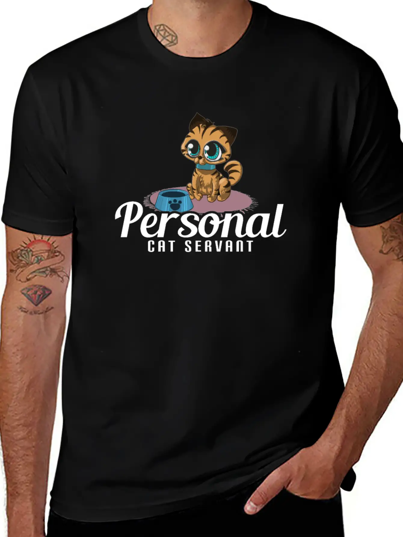 Personal Cat Servant Unisex Casual T-Shirt – Clean Design For Daily Comfort