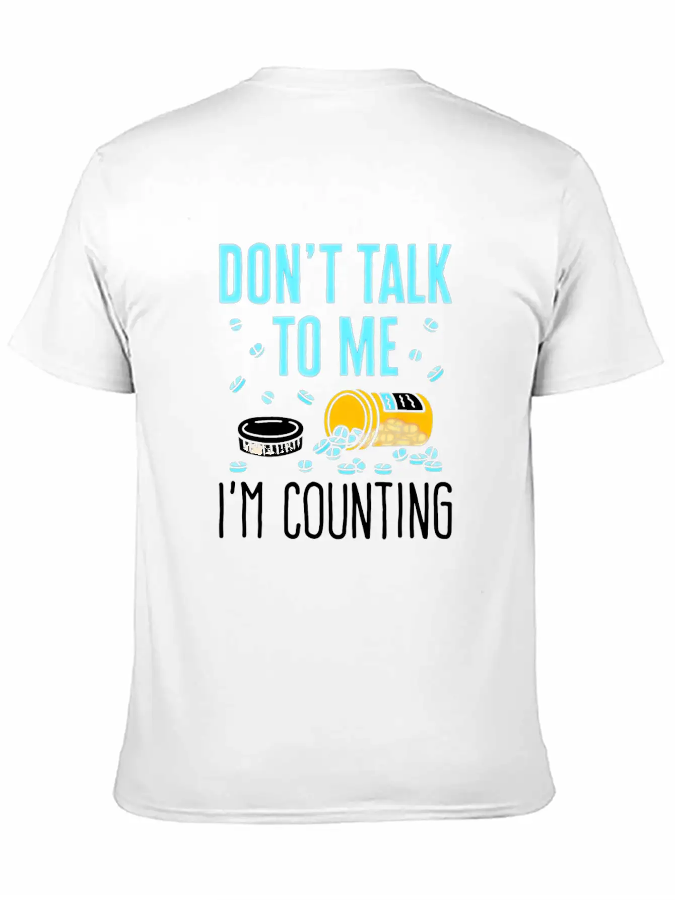 Pharmacy Tech Technician Funny Counting Pills Pham Stylish Everyday T-Shirt – Unisex Basic Cotton Tee
