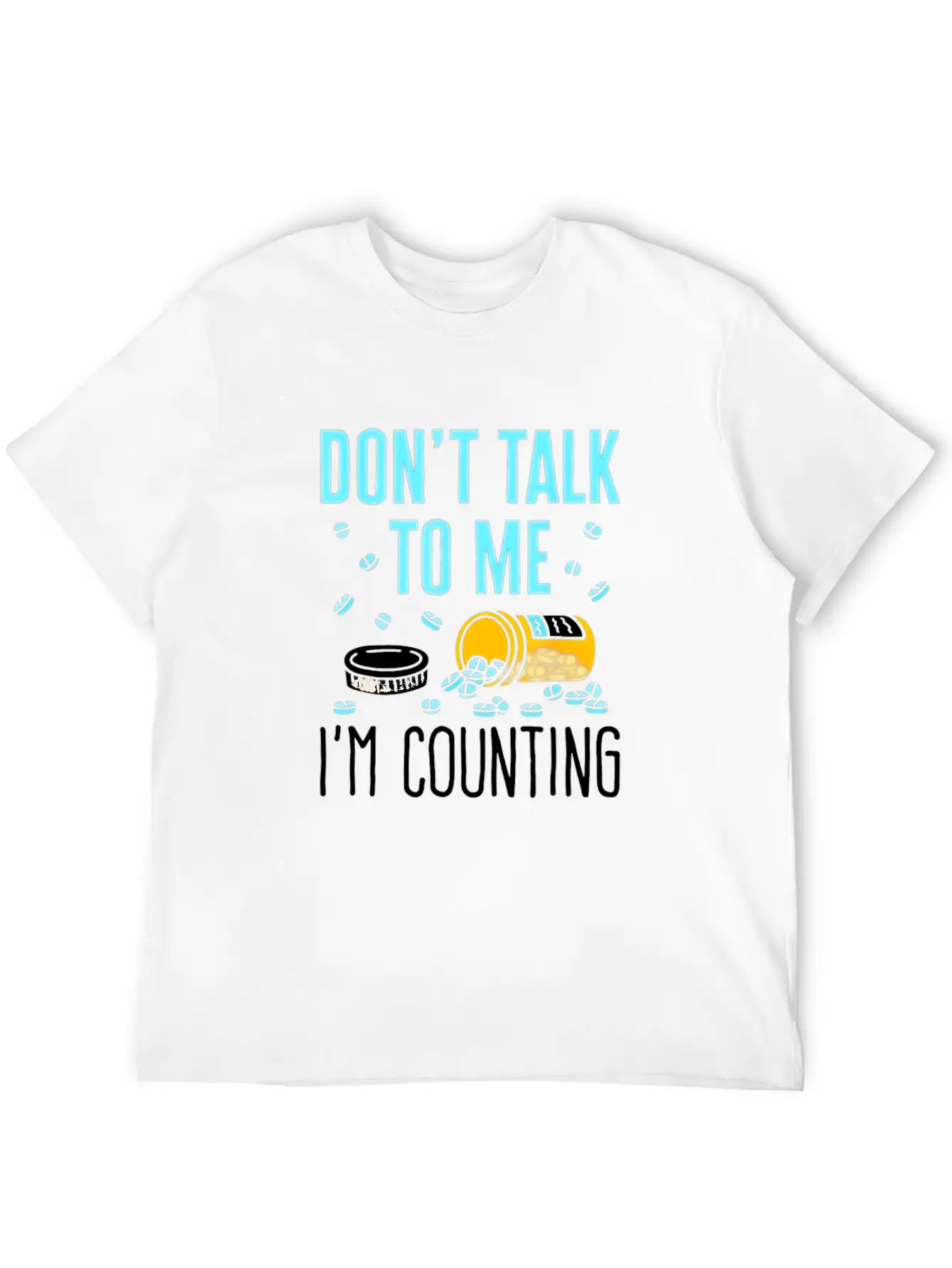 Pharmacy Tech Technician Funny Counting Pills Pham Stylish Everyday T-Shirt – Unisex Basic Cotton Tee