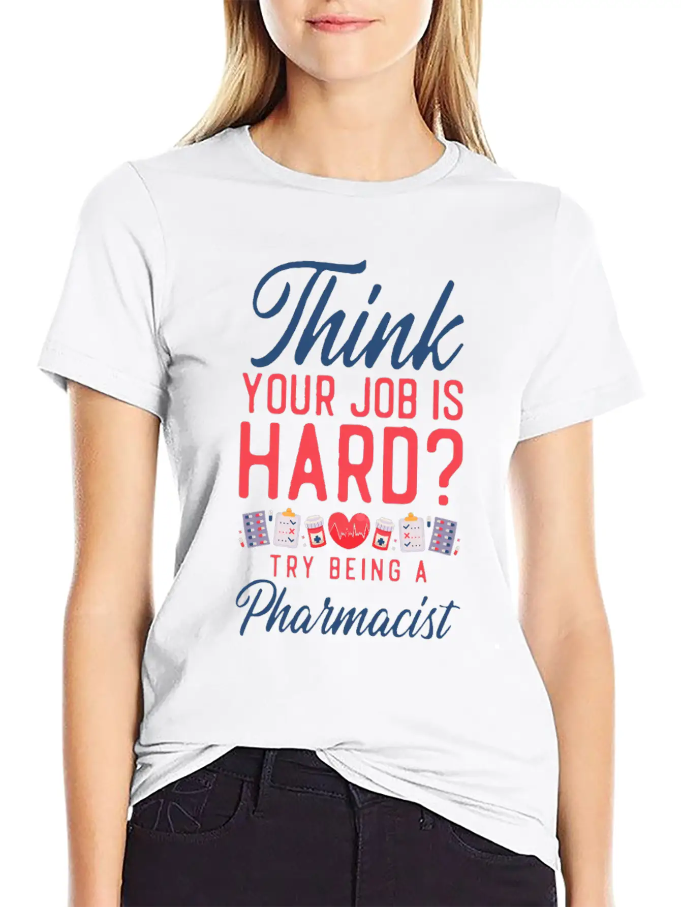 Pharmacy Tech Technician Relaxed Everyday Tee – Lightweight And Durable Cotton