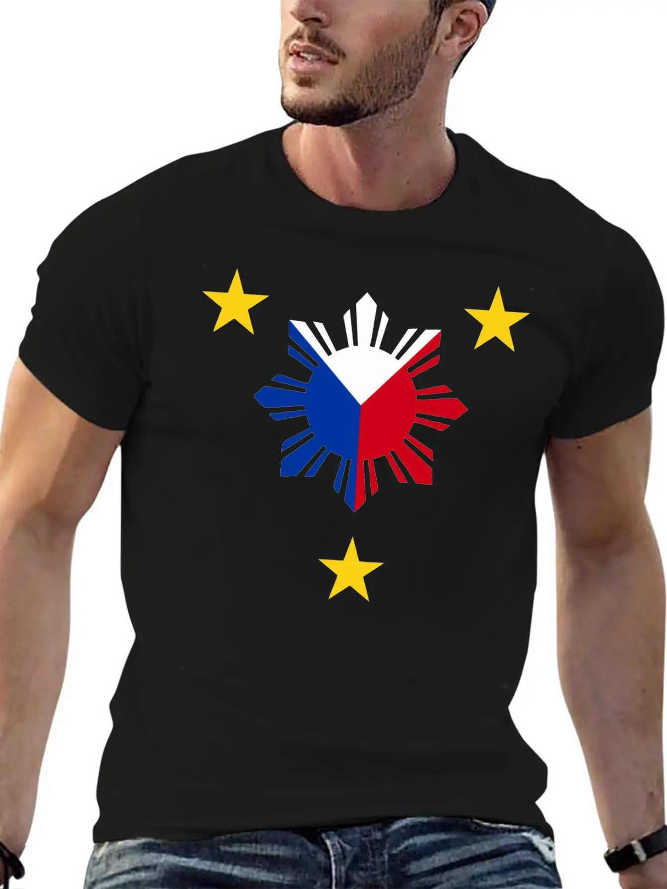Philippines - Philippine Flag - Philippines Sun Stylish Everyday T-Shirt – Unisex Basic Cotton Tee