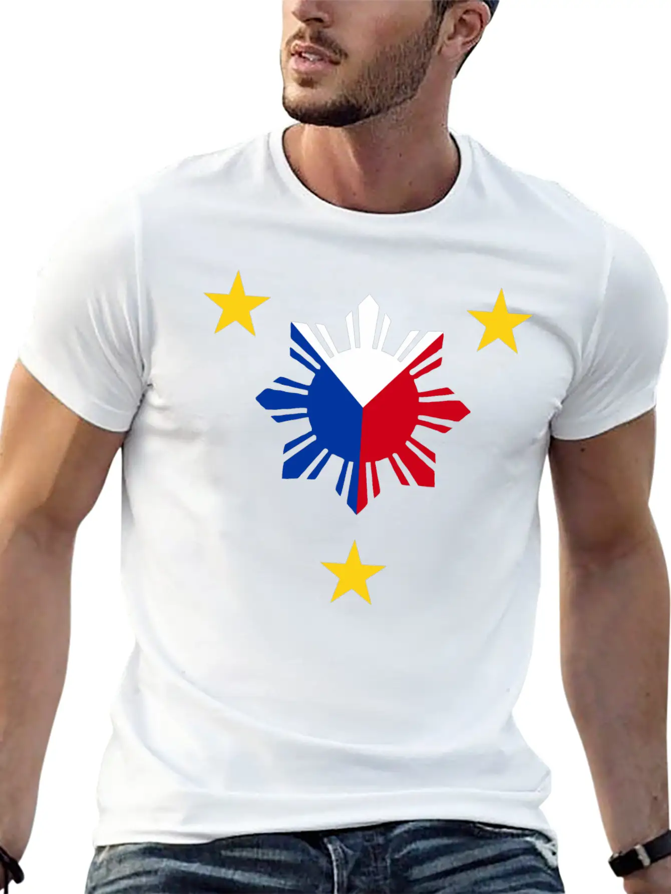 Philippines - Philippine Flag - Philippines Sun Stylish Everyday T-Shirt – Unisex Basic Cotton Tee