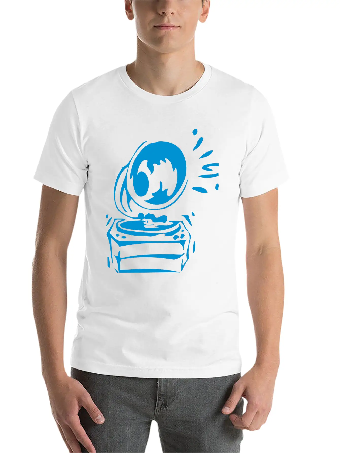 Phonograph_2 Classic Cotton Tee – Unisex Comfort For Any Season