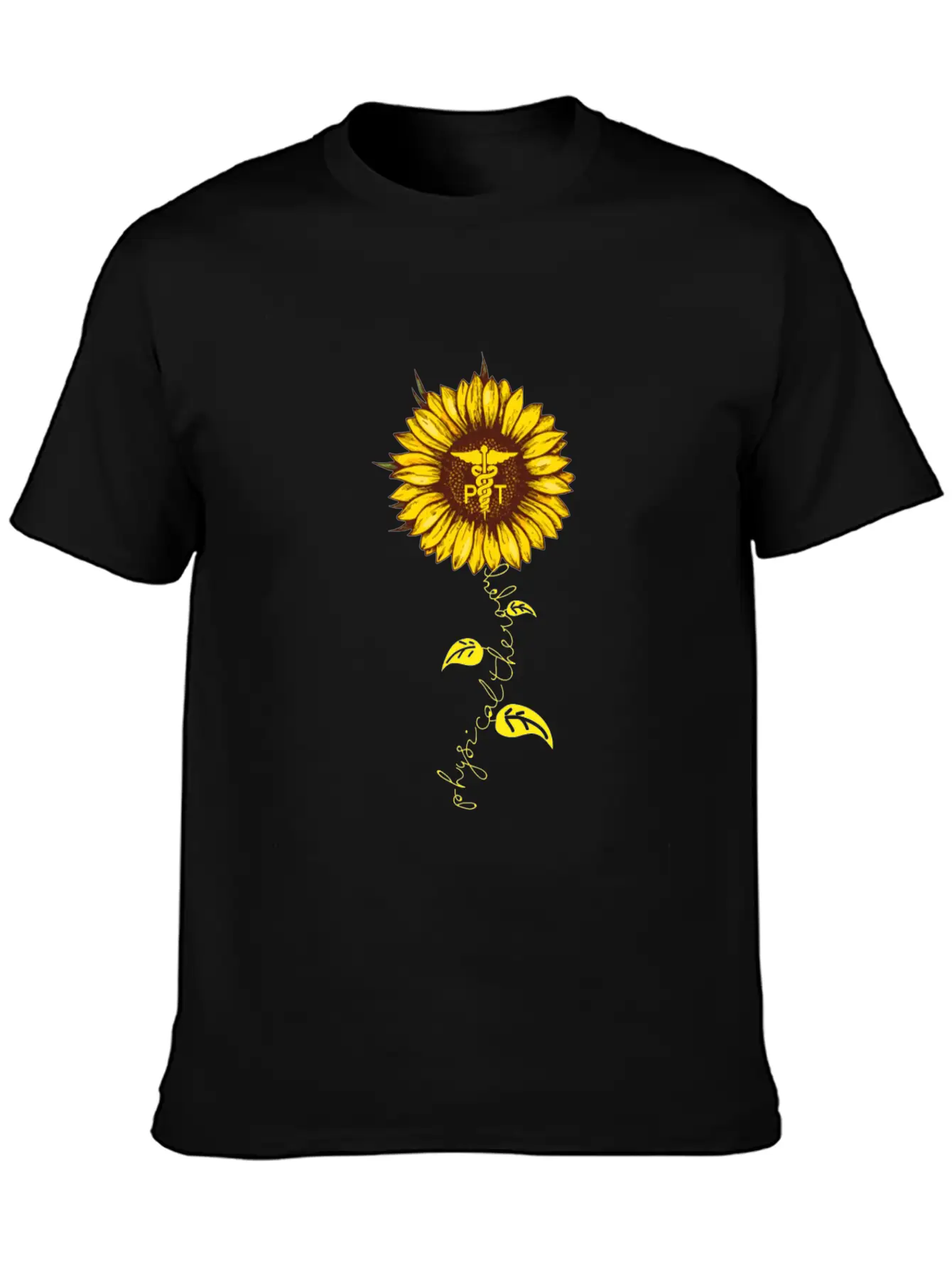 Physical Therapy Sunflower Stylish Everyday T-Shirt – Unisex Basic Cotton Tee