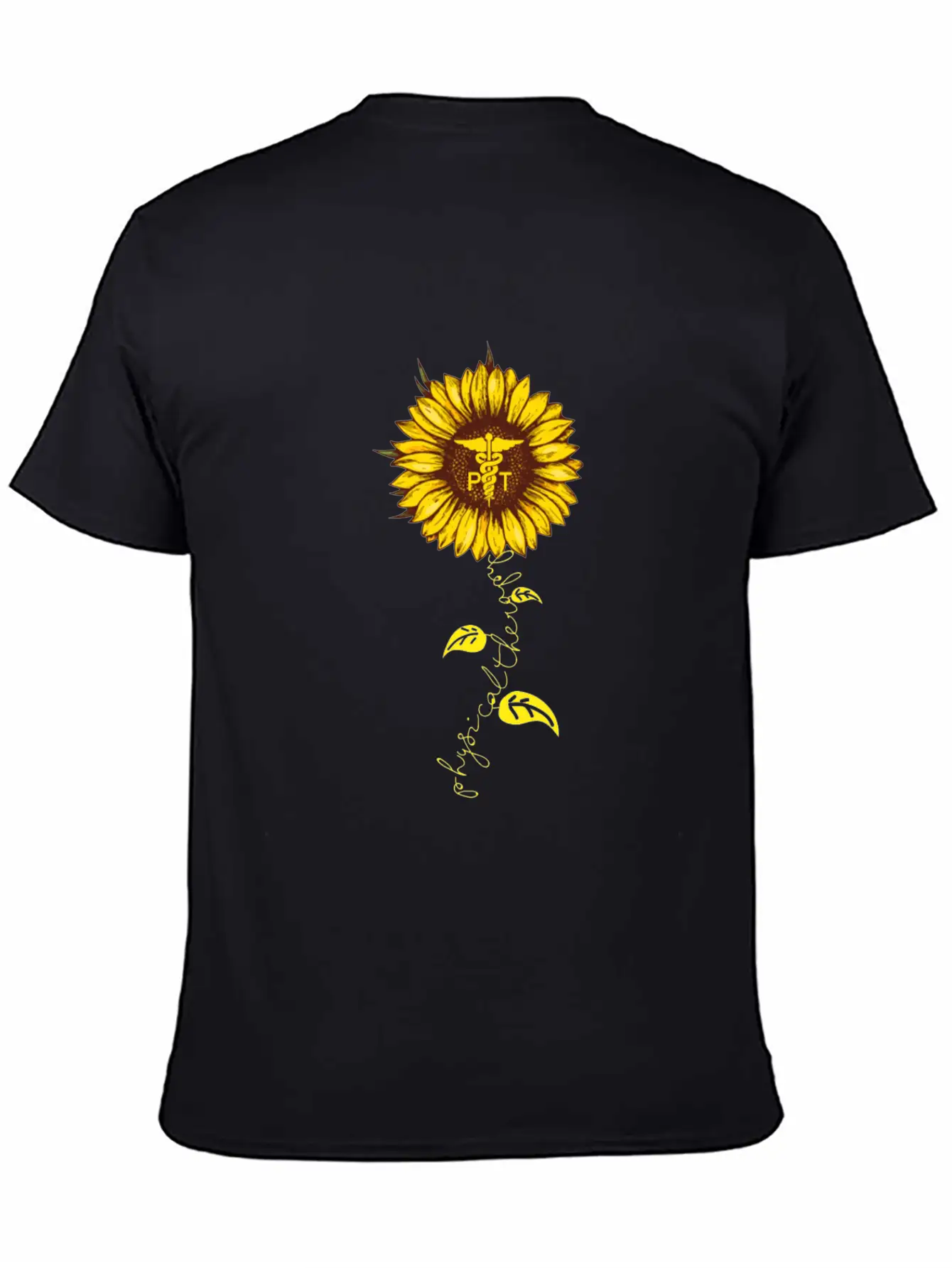Physical Therapy Sunflower Stylish Everyday T-Shirt – Unisex Basic Cotton Tee
