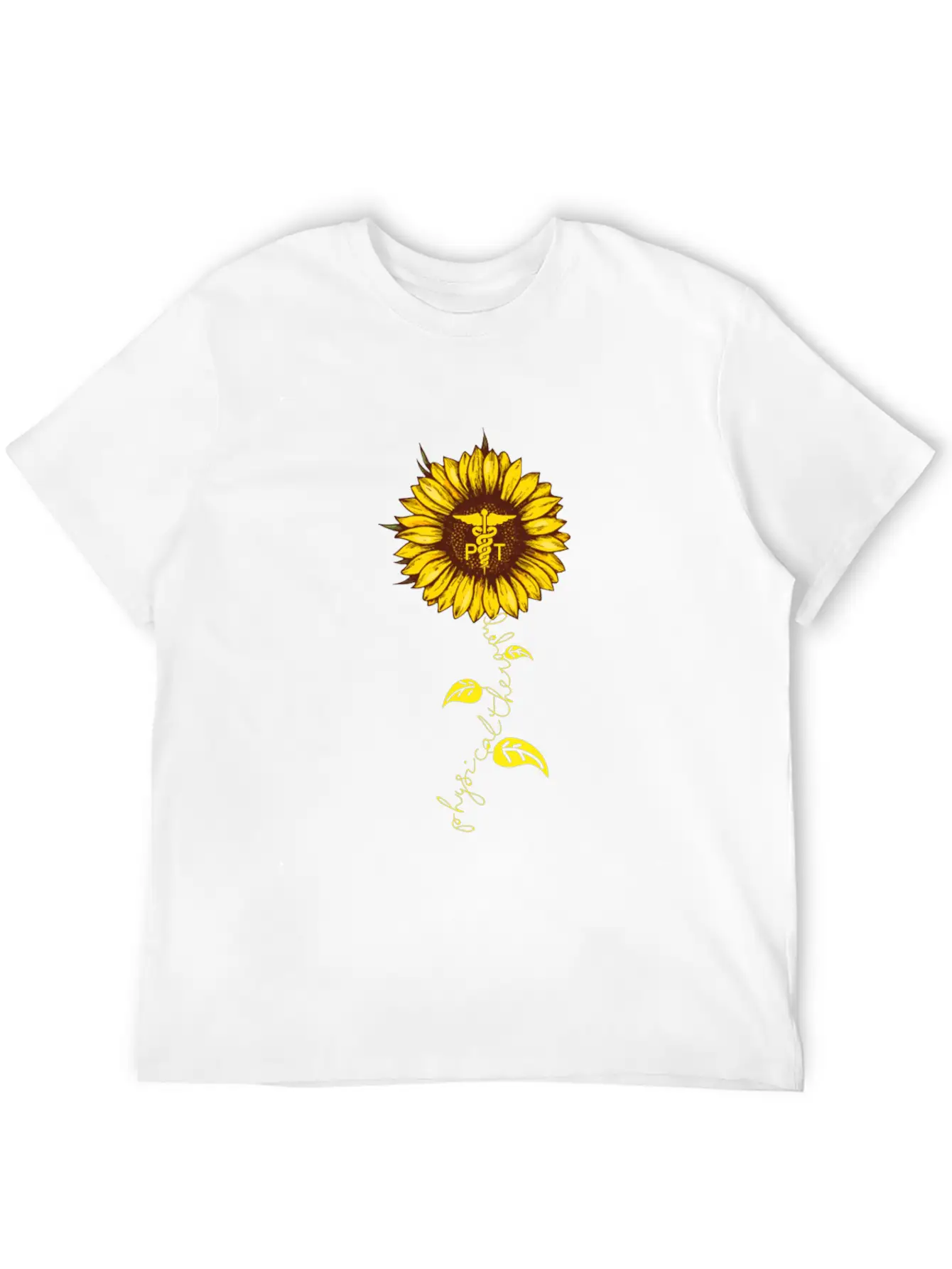 Physical Therapy Sunflower Stylish Everyday T-Shirt – Unisex Basic Cotton Tee