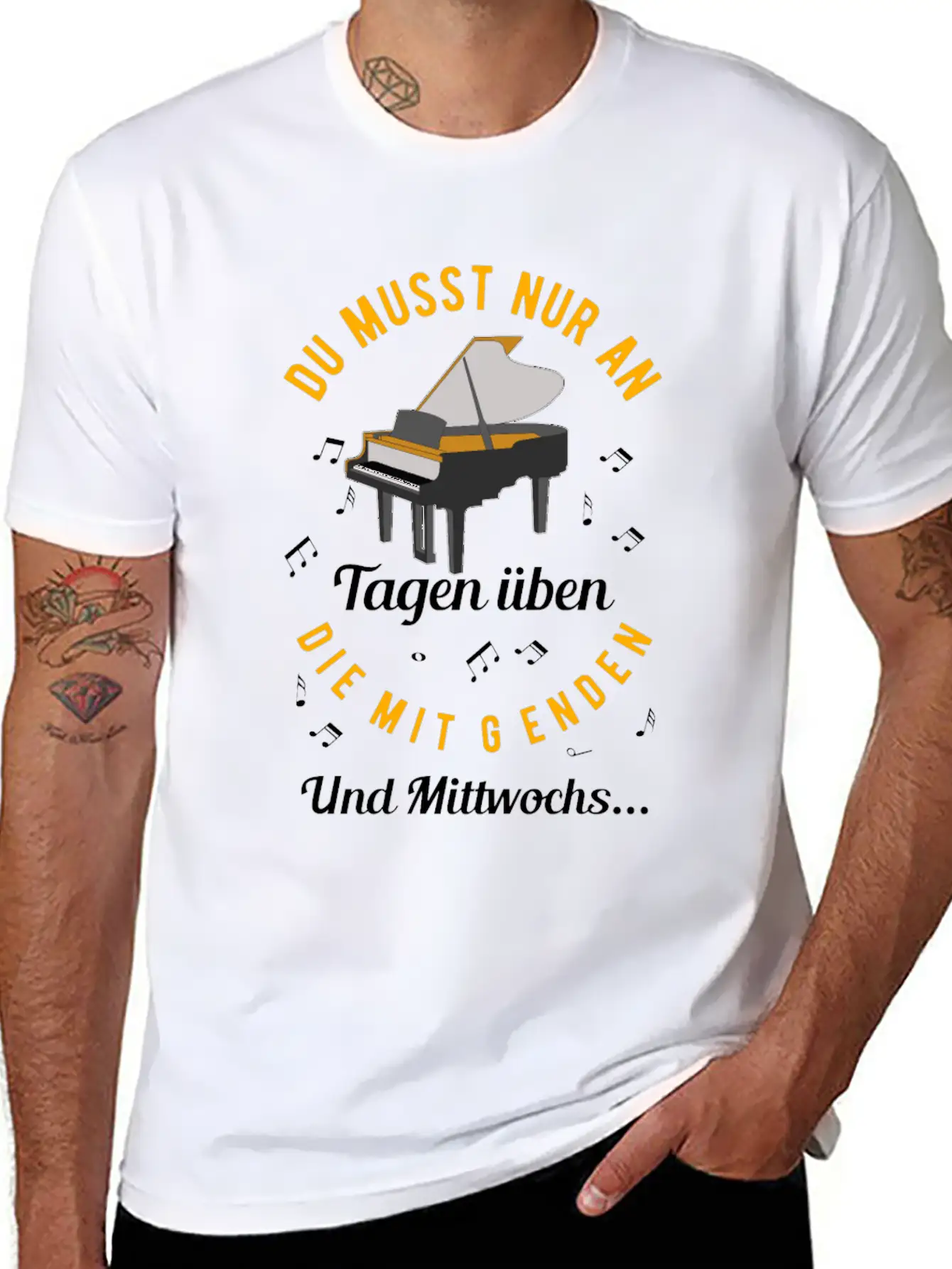 Piano Basic Graphic T-Shirt – Daily Comfort In Soft Cotton