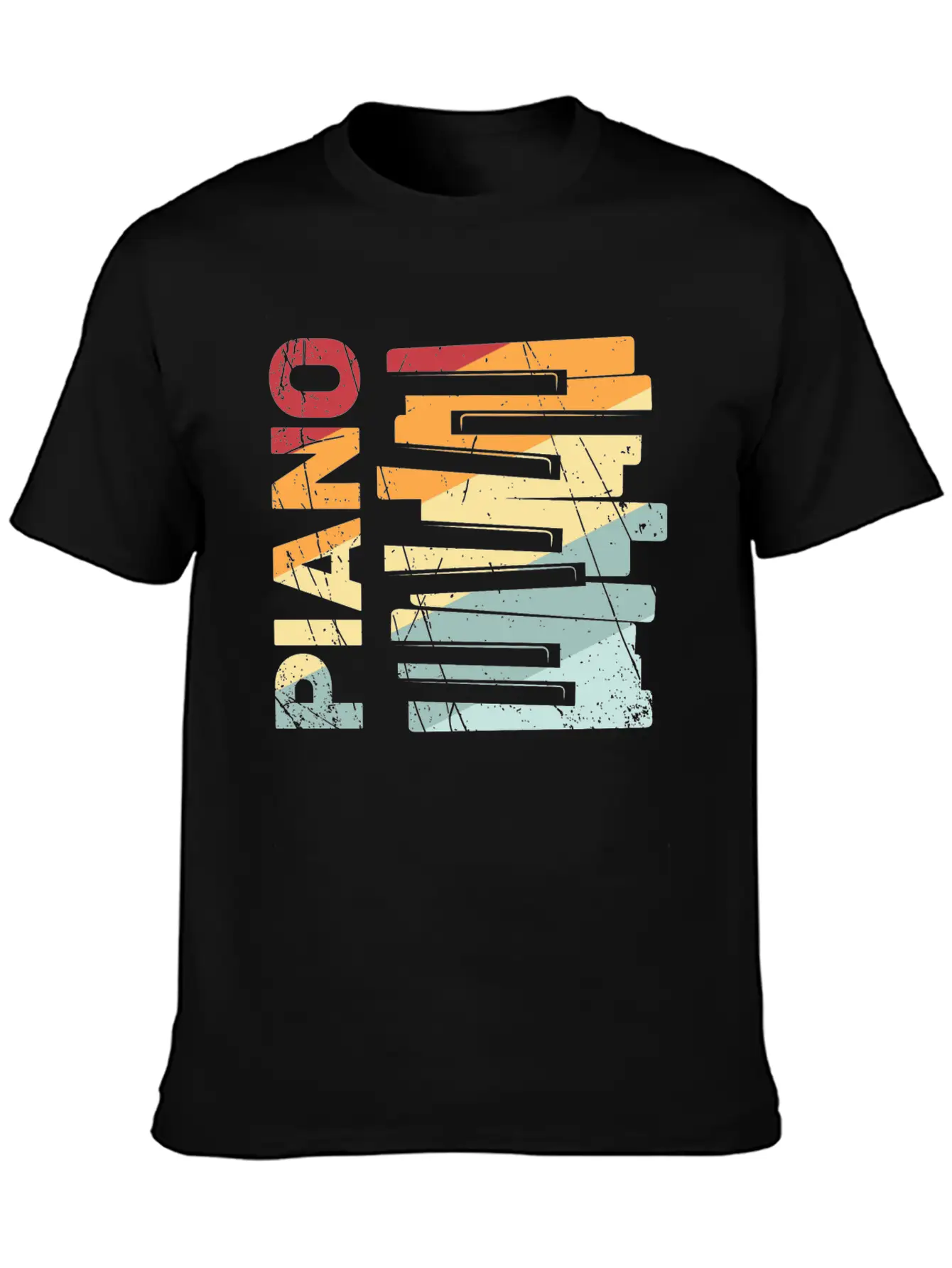 Piano Music Instrument Gift Pianist Keyboard Play Stylish Everyday T-Shirt – Unisex Basic Cotton Tee
