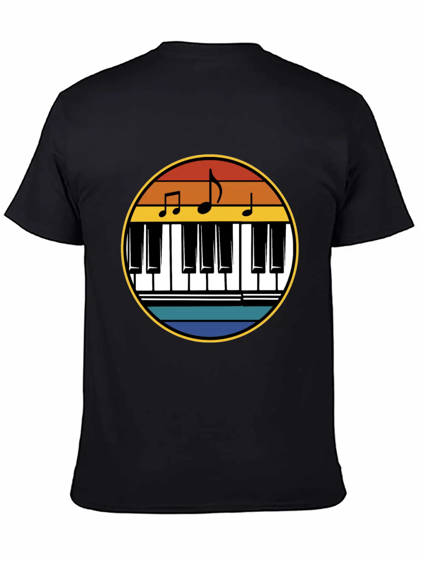 Piano Pianist Classical Music Instrument Composer Stylish Everyday T-Shirt – Unisex Basic Cotton Tee
