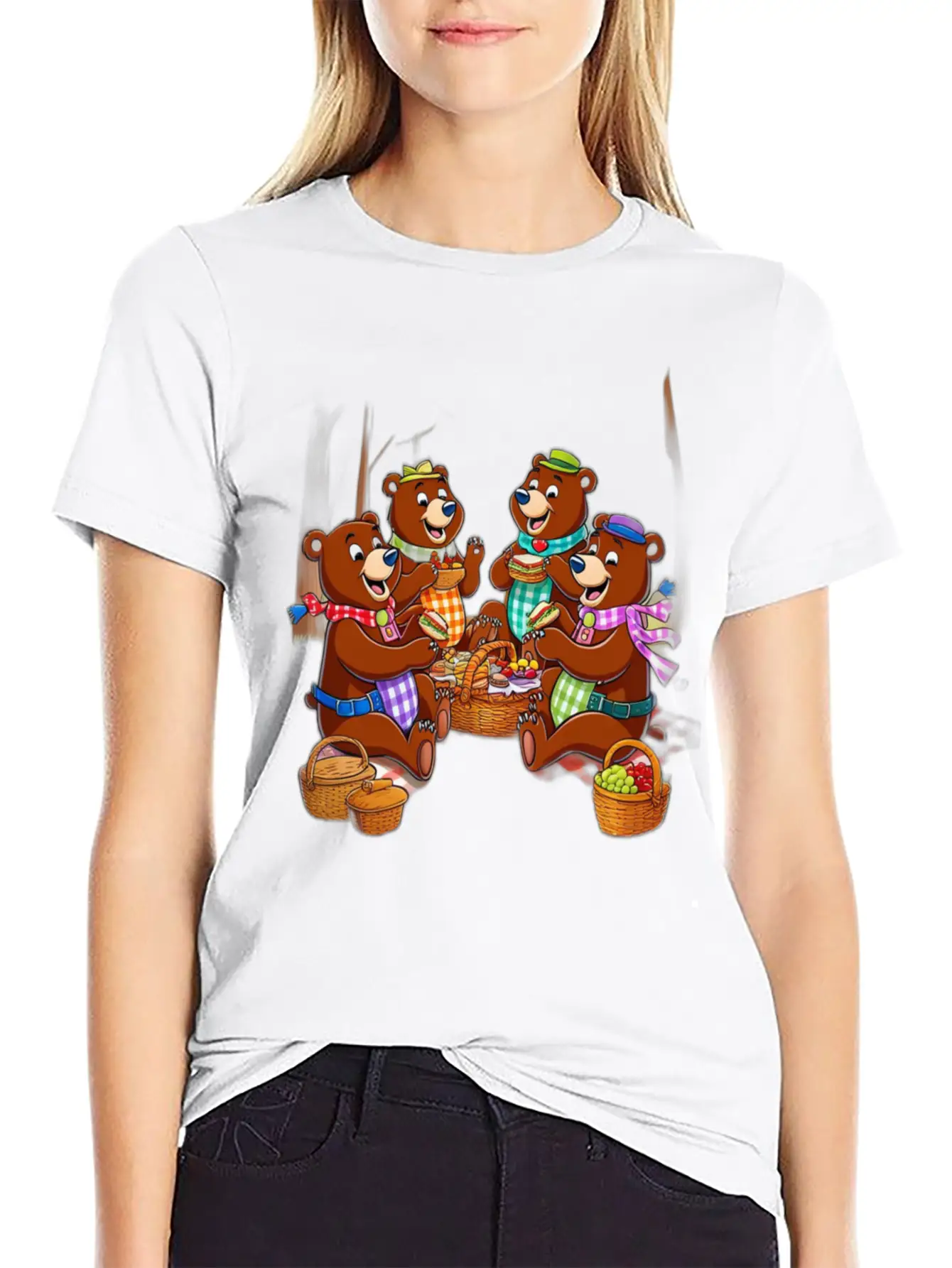 Picnic World Basic Graphic T-Shirt – Daily Comfort In Soft Cotton