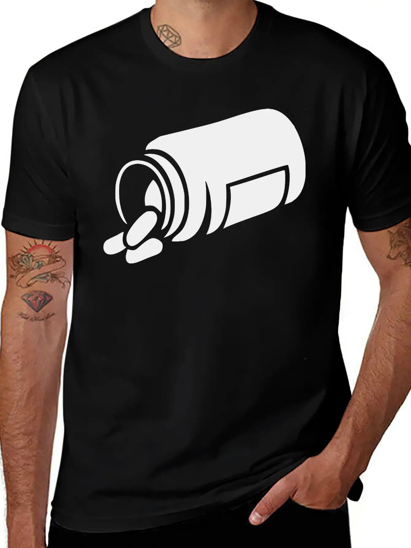Pills Bottle Relaxed Everyday Tee – Lightweight And Durable Cotton