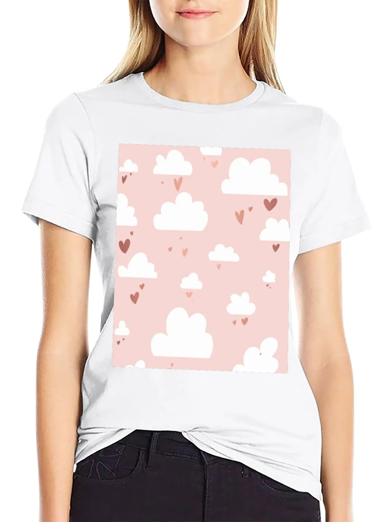 Pink Clouds / Pink Clouds Stylish Everyday T-Shirt – Unisex Basic Cotton Tee