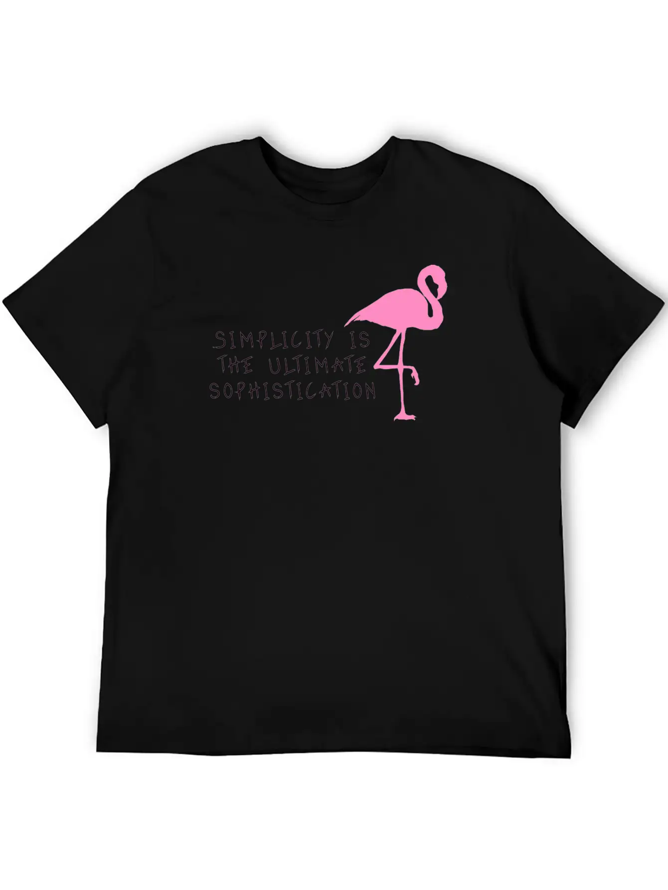 Pink Flamingo Stylish Everyday T-Shirt – Unisex Basic Cotton Tee
