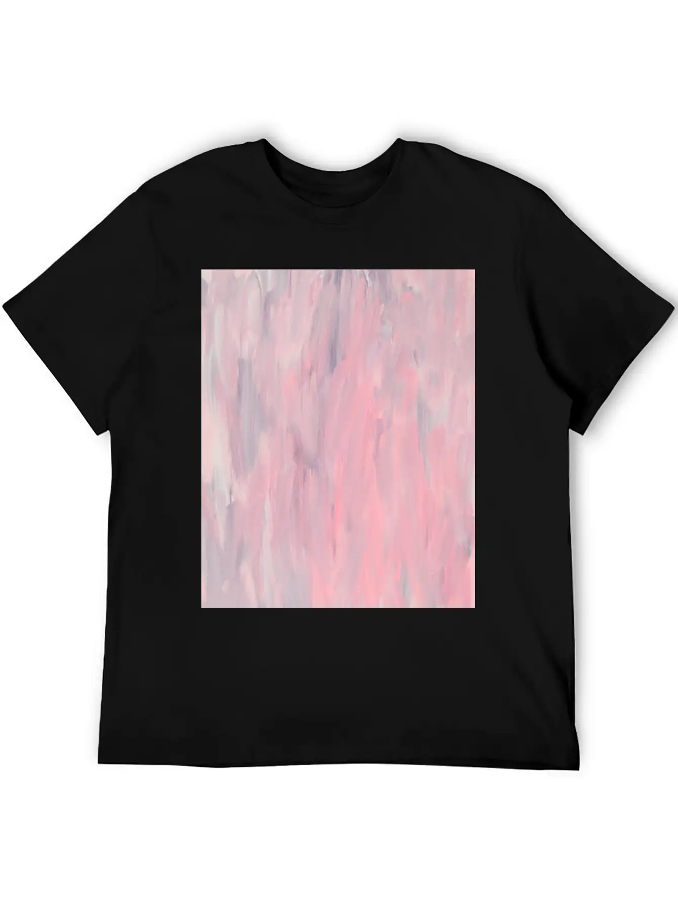 Pink Pastel Panting Simple Everyday Graphic Tee – Lightweight Summer Wear