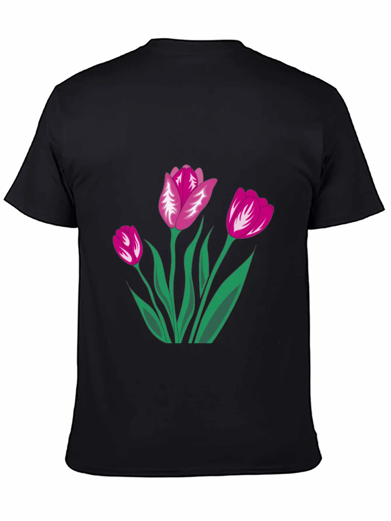 Pink Tulip Basic Graphic T-Shirt – Daily Comfort In Soft Cotton