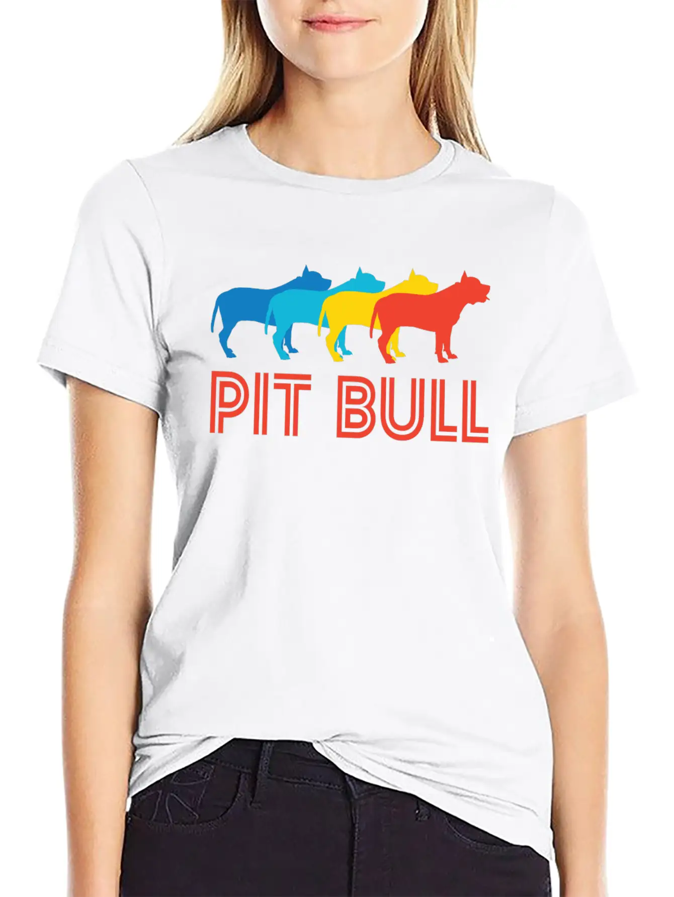 Pit Bull Pop Art Stylish Everyday T-Shirt – Unisex Basic Cotton Tee