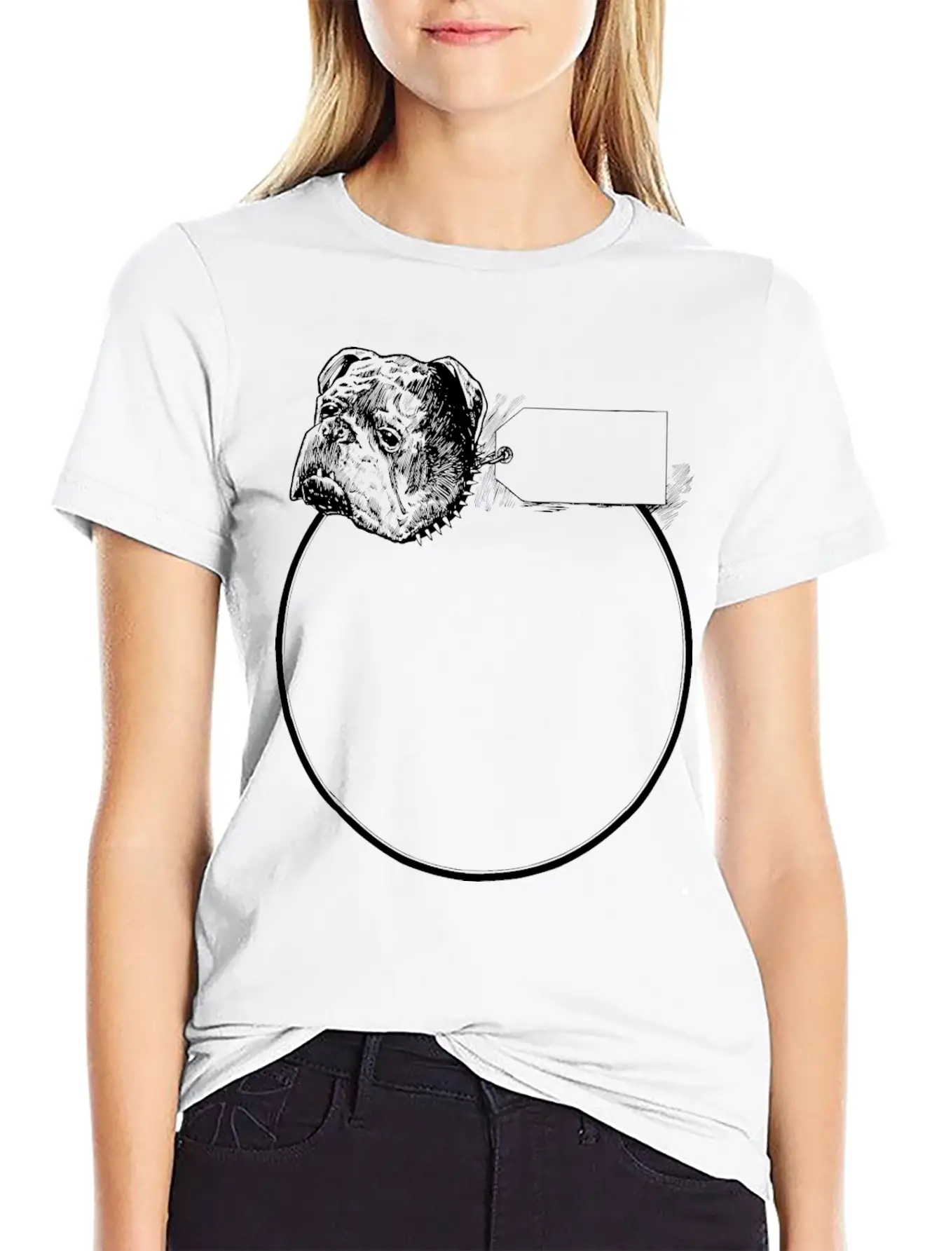 Pitbull Frame Stylish Everyday T-Shirt – Unisex Basic Cotton Tee