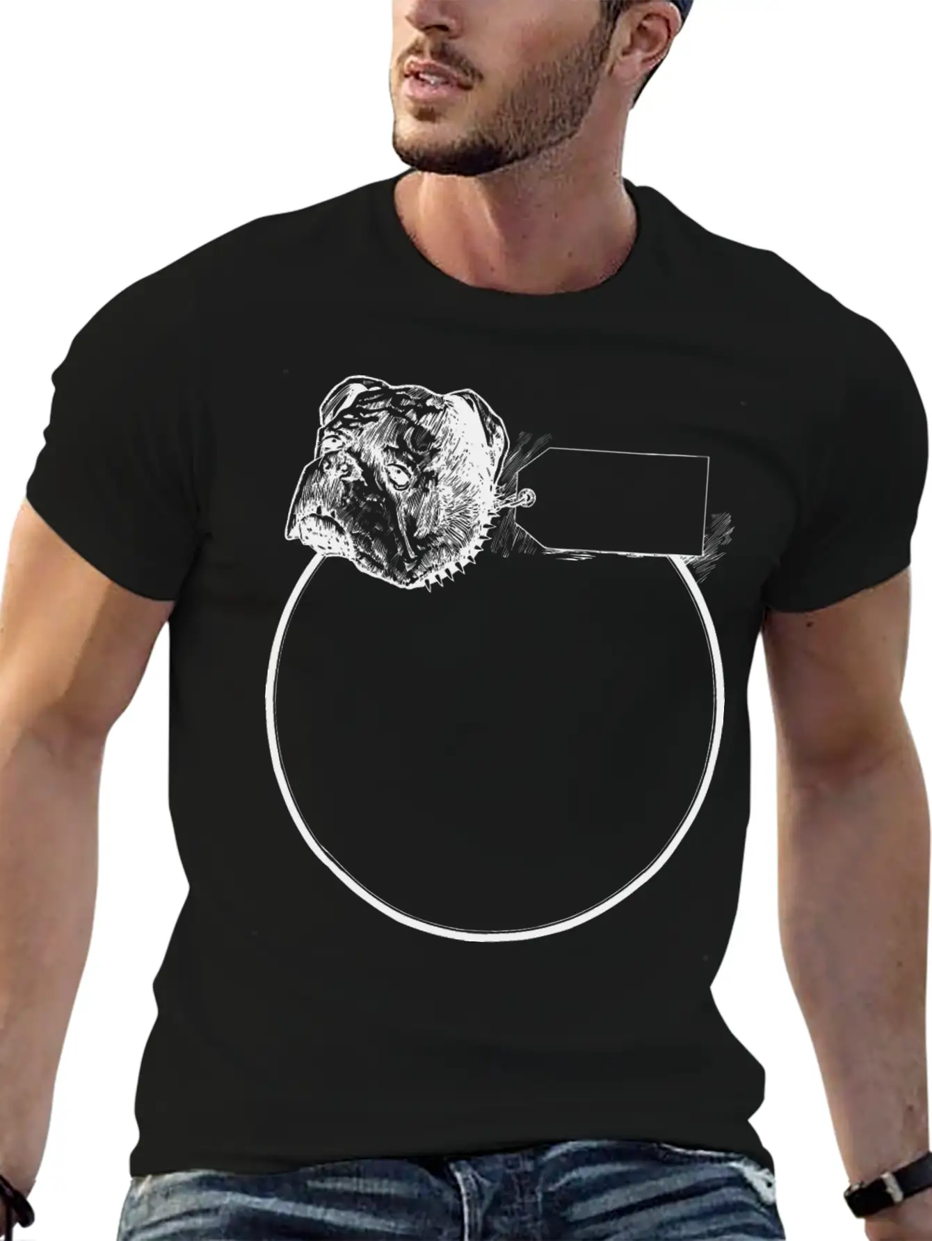 Pitbull Frame Stylish Everyday T-Shirt – Unisex Basic Cotton Tee